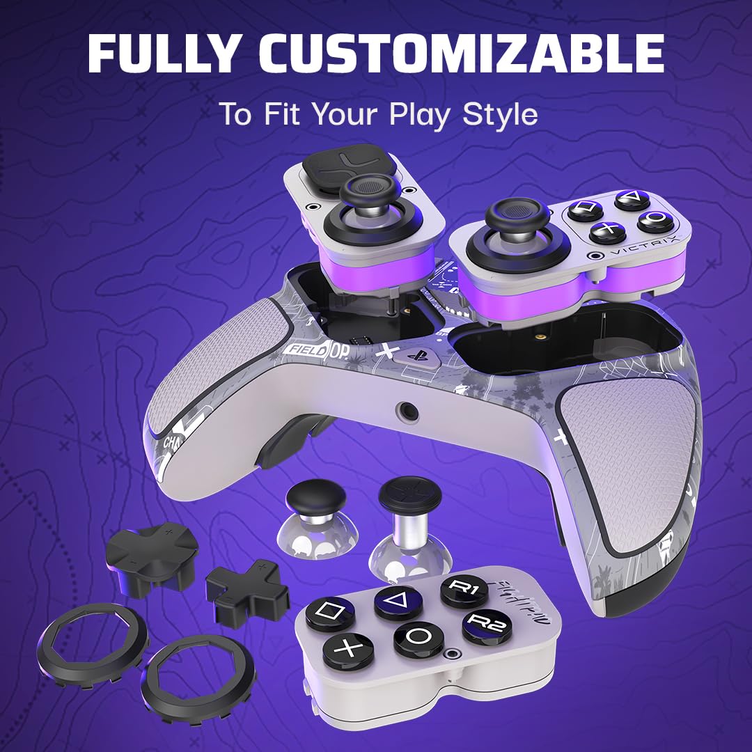 PDP Victrix Pro BFG Wireless Gaming Controller for Call of Duty: Field Op - Compatible with PS5, PS4 & Windows 10/11 PC - Premium Esports Gamepad for FPS, Battle Royale & Competitive Gaming