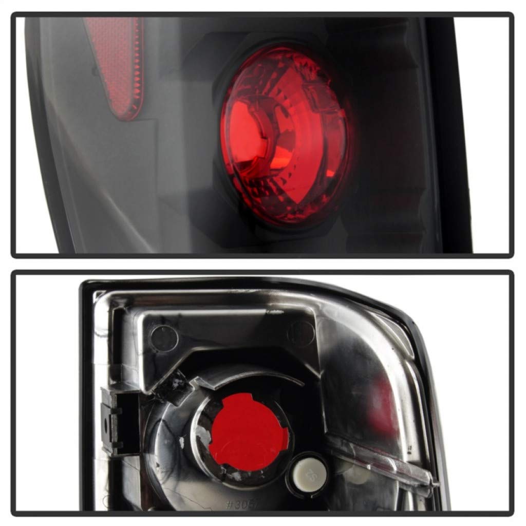 Spyder Euro Style Black Tail Lights for 2004-2012 Chevy Colorado - Pair (5001412) | Sleek Upgrade for Pickup Trucks | Enhanced Night Visibility & Style