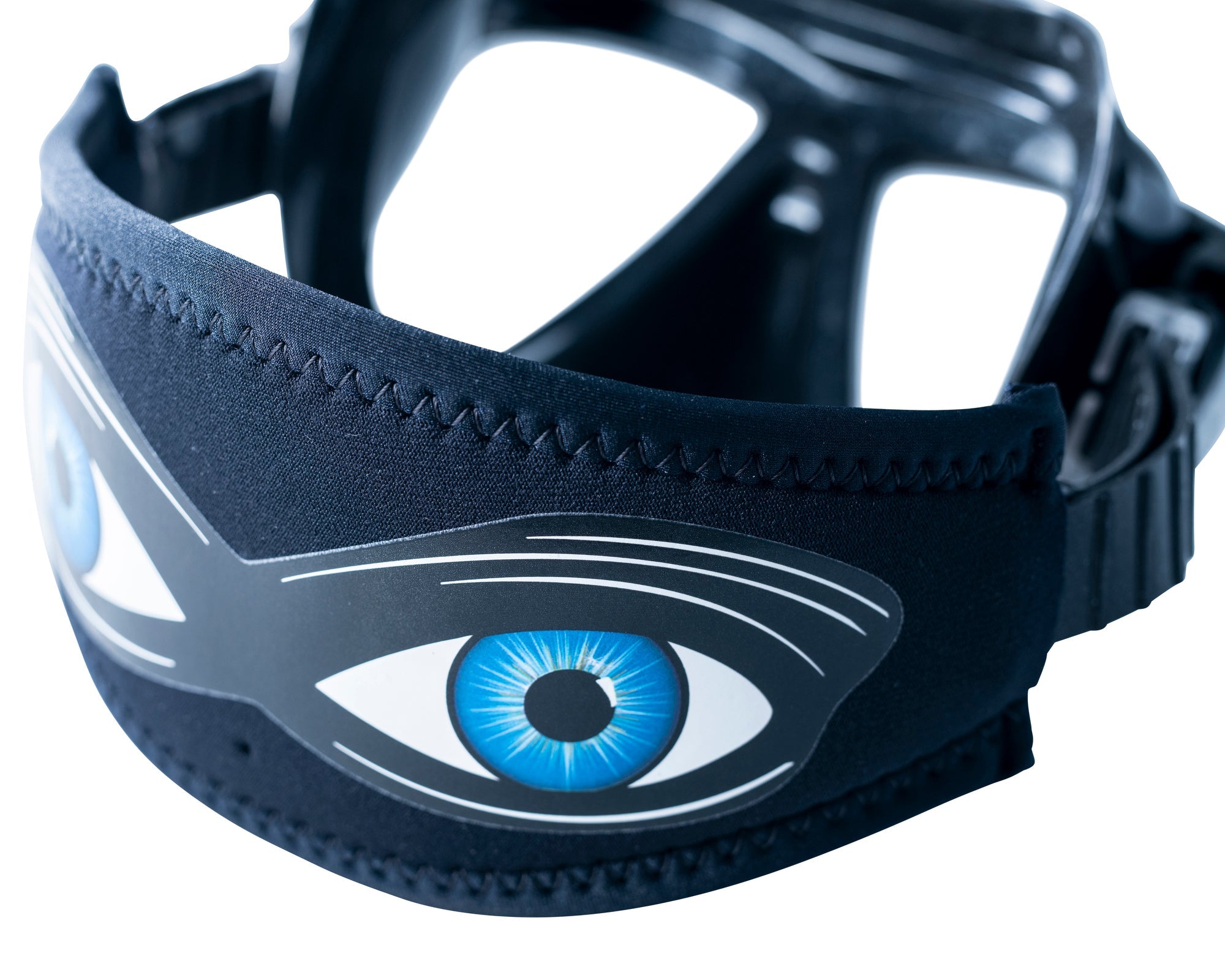 Shark Eyes Mask Tamer - Adjustable Mask Strap Comfortable for Adults & Kids - Perfect for Sports, Travel and Daily Use