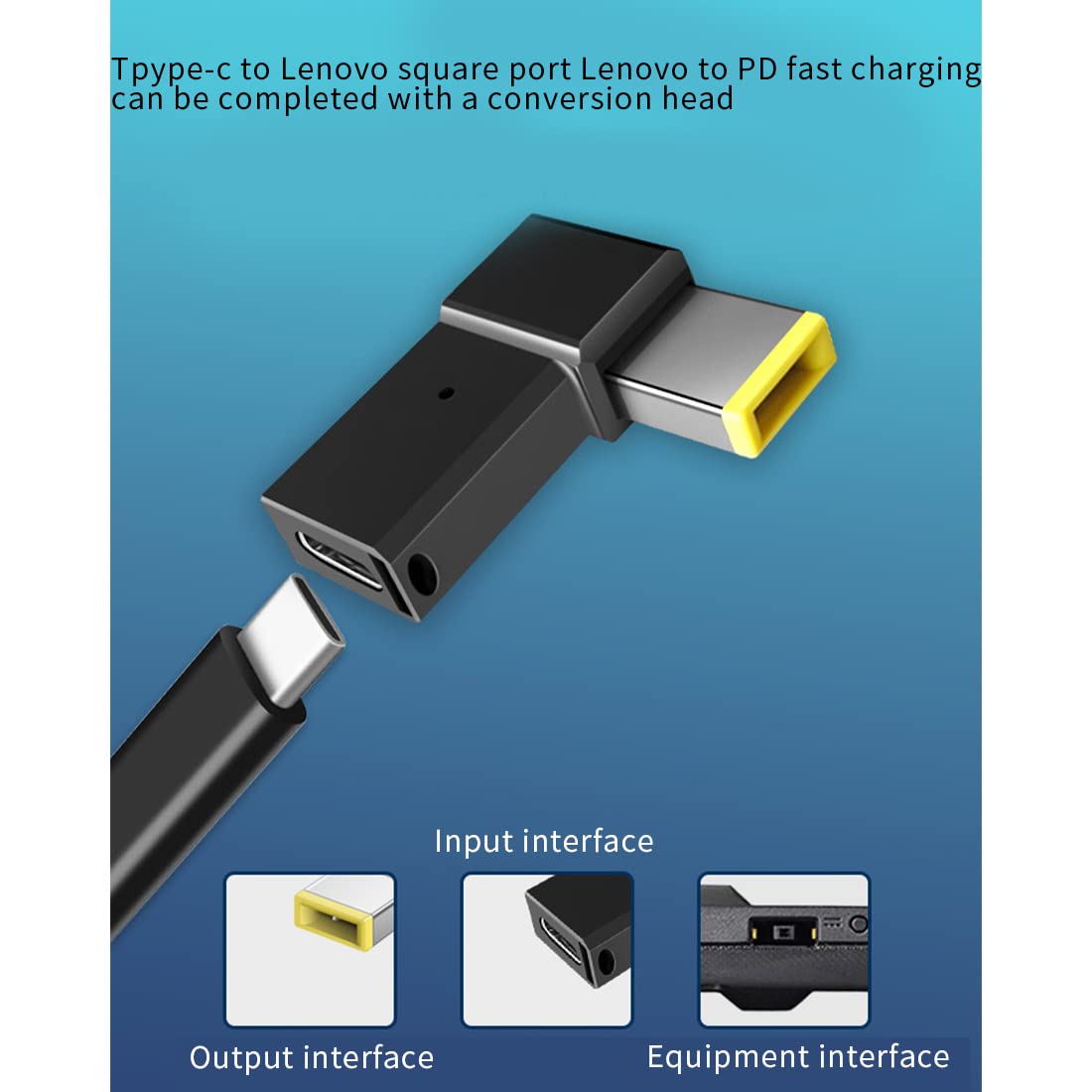 100W USB Type C Female to Plug Converter - Fast Charging USB-C Adapter for Laptop & MacBook - Perfect for Travel, Office & Home Charging