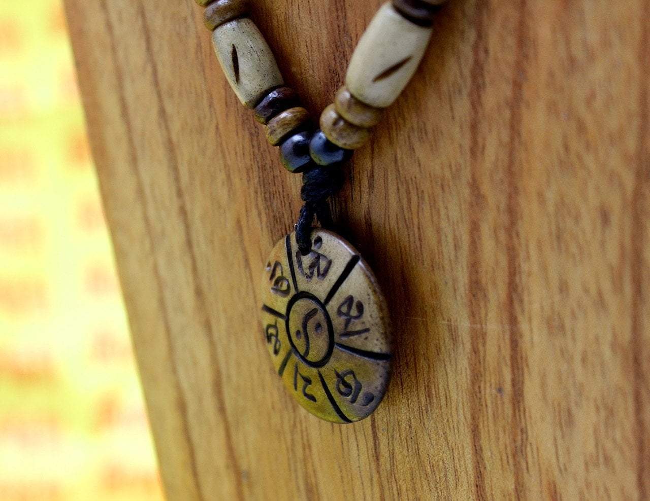 Compassion Bone Necklace - Handmade Spiritual Jewelry for Meditation, Yoga & Healing | Meaningful Gift for Loved Ones