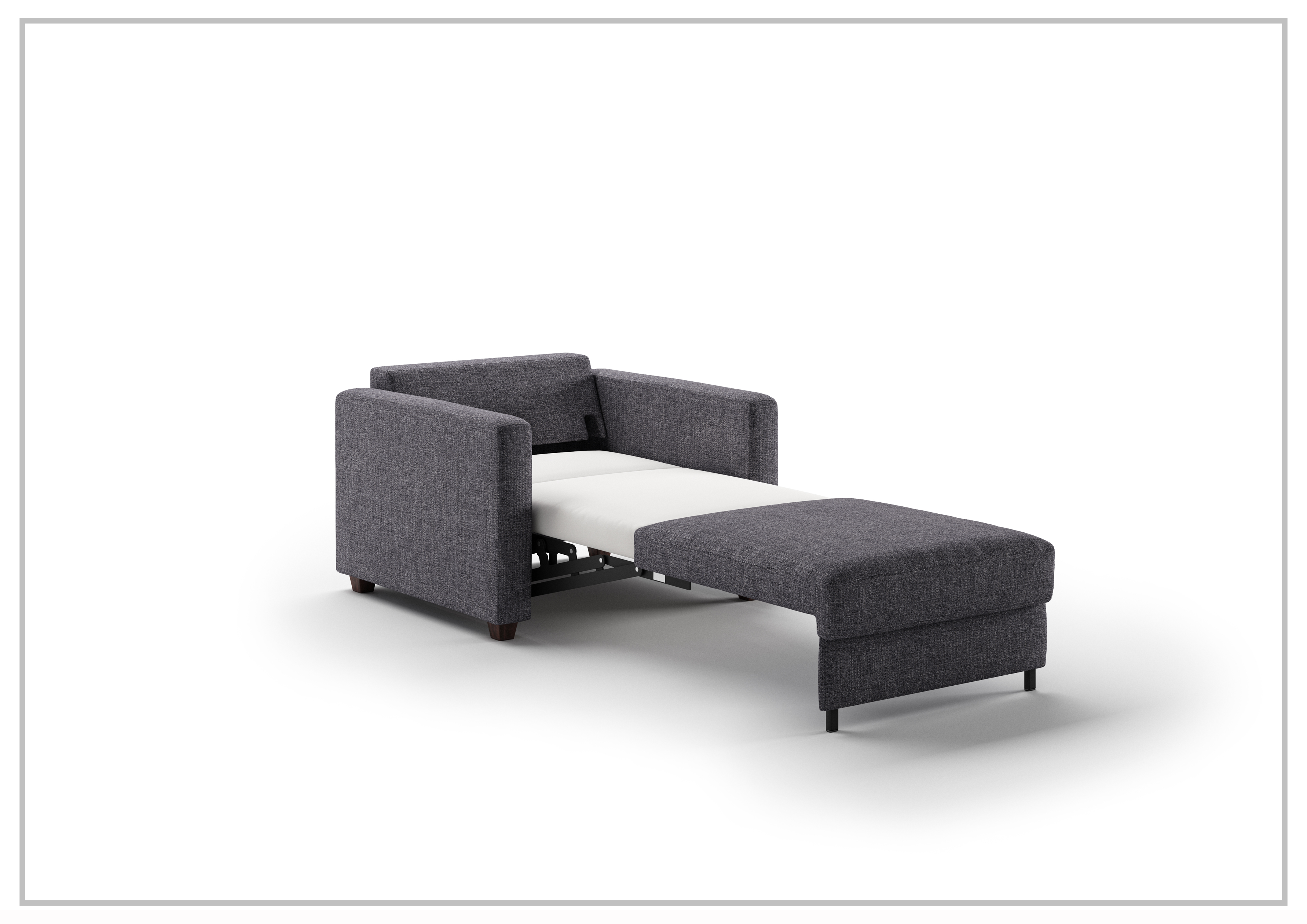 Luonto Fantasy Fabric Cot Sleeper Sofa with Gas Spring - Convertible Guest Bed & Space-Saving Living Room Furniture for Small Apartments