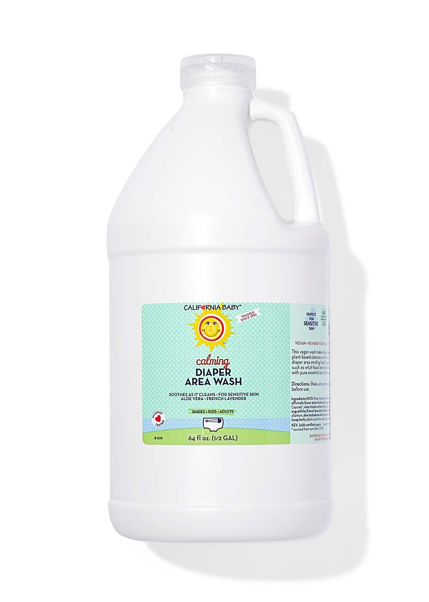 Calming™ Diaper Area Wash - Gentle Baby Skin Cleanser (Half Gallon) for Diaper Rash Prevention & Sensitive Skin Care - Perfect for Newborns, Infants & Toddlers