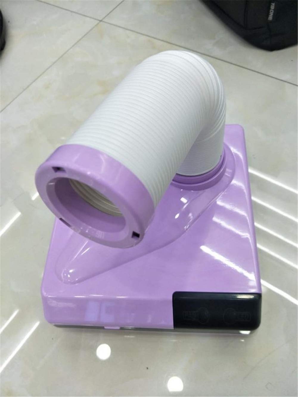 60W Powerful Electric Nail Dust Collector - 2-in-1 Manicure Pedicure Vacuum Cleaner with Retractable Elbow & Spare Filter (Multicolor) | Professional Salon & Home Nail Care Equipment for Dust-Free Manicures & Pedicures