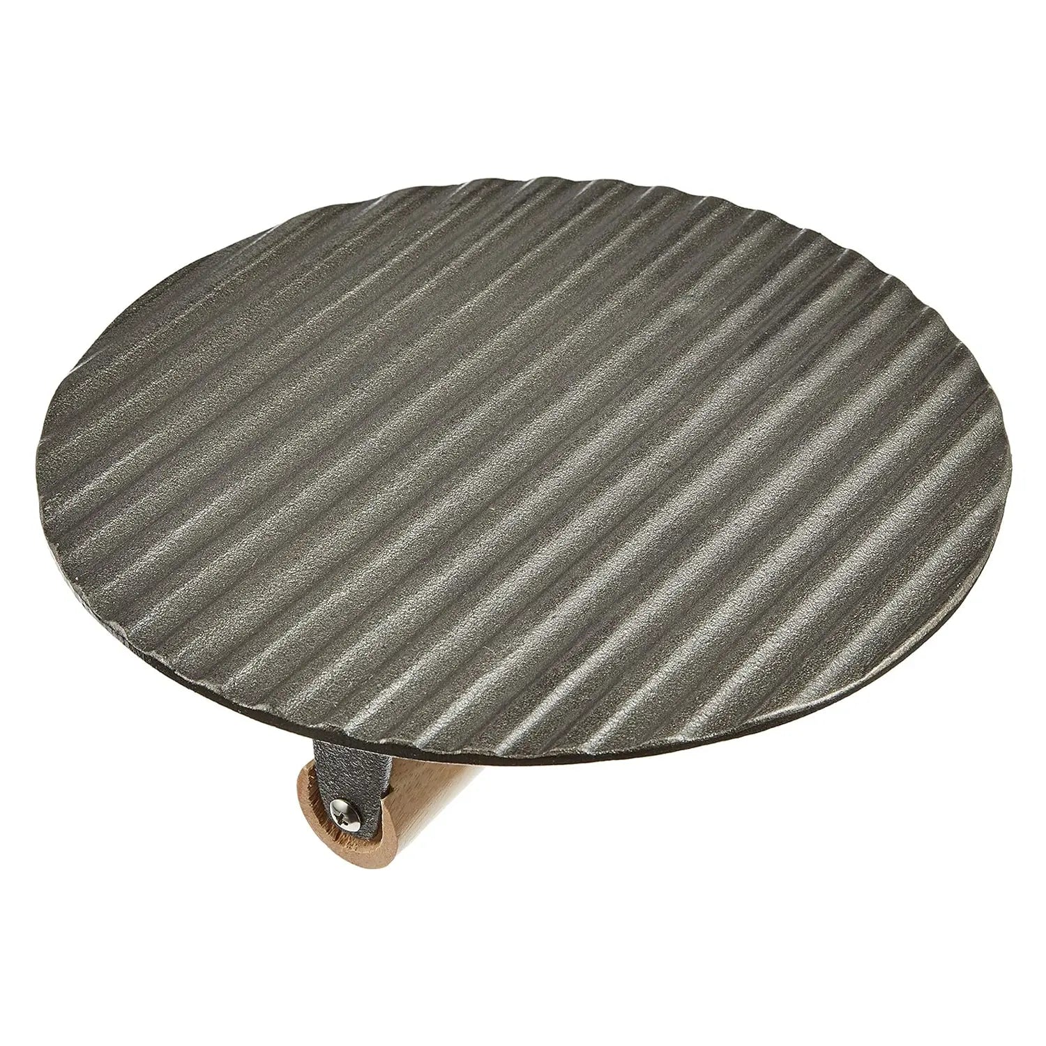 Asahi Chuzo Cast Iron Round Bacon Press - Heavy Duty Grill Weight for Burgers, Steaks & Panini - Perfect for BBQ, Griddle & Stovetop Cooking