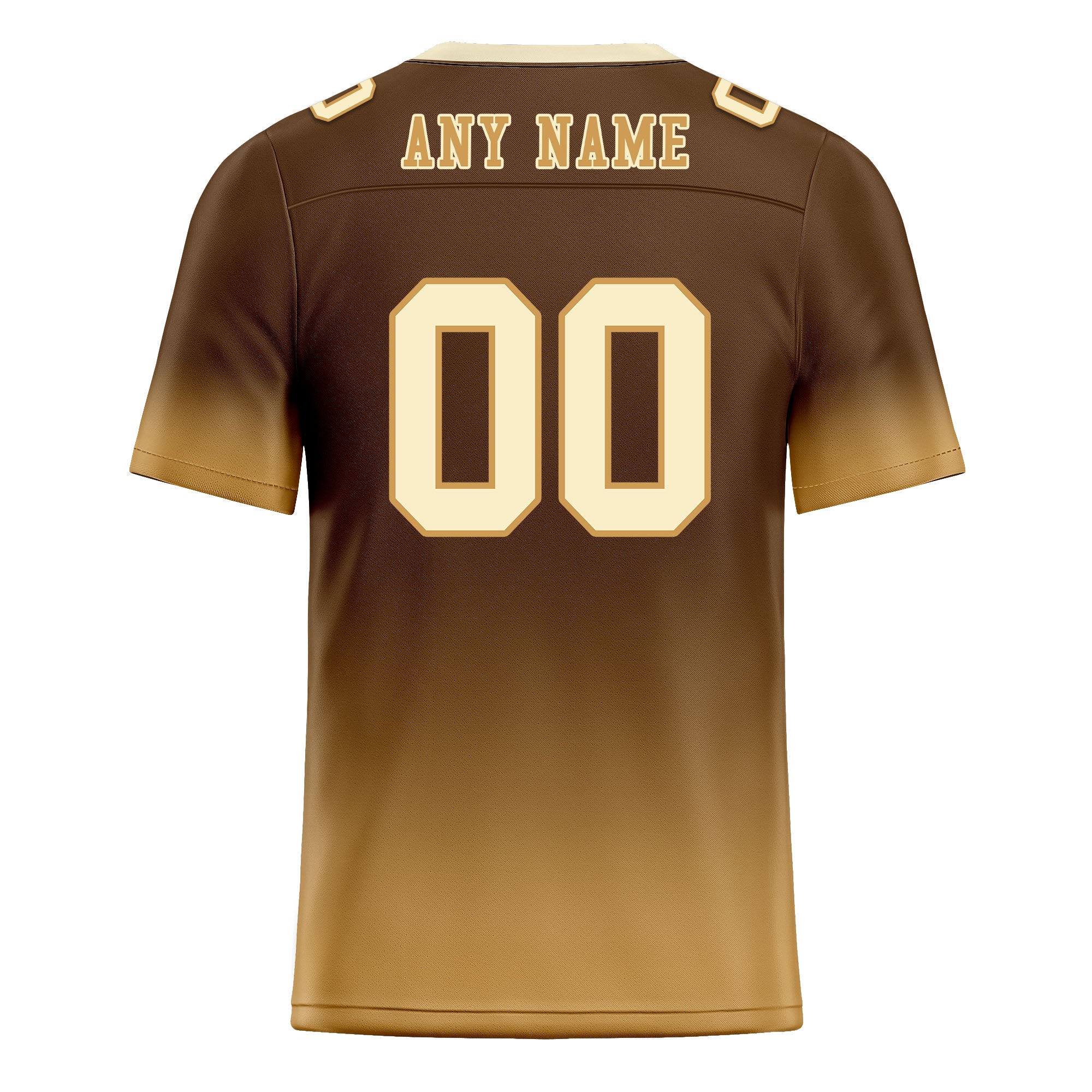 Custom Personalized Authentic Football Jersey - Camel Fade Design FBJ02 D06093 - Perfect for Game Day, Team Sports & Fan Apparel