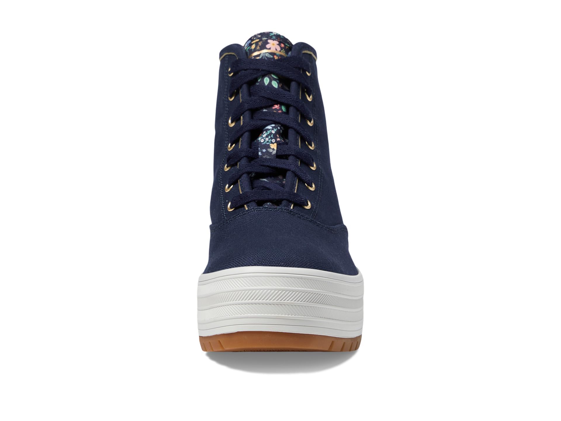Keds Women's X Rifle Paper The Platform Mid Bramble Fields Sneaker - Comfortable Casual Shoes for Women, Floral Print Fashion Sneakers for Everyday Wear, Walking, Work & Outfits