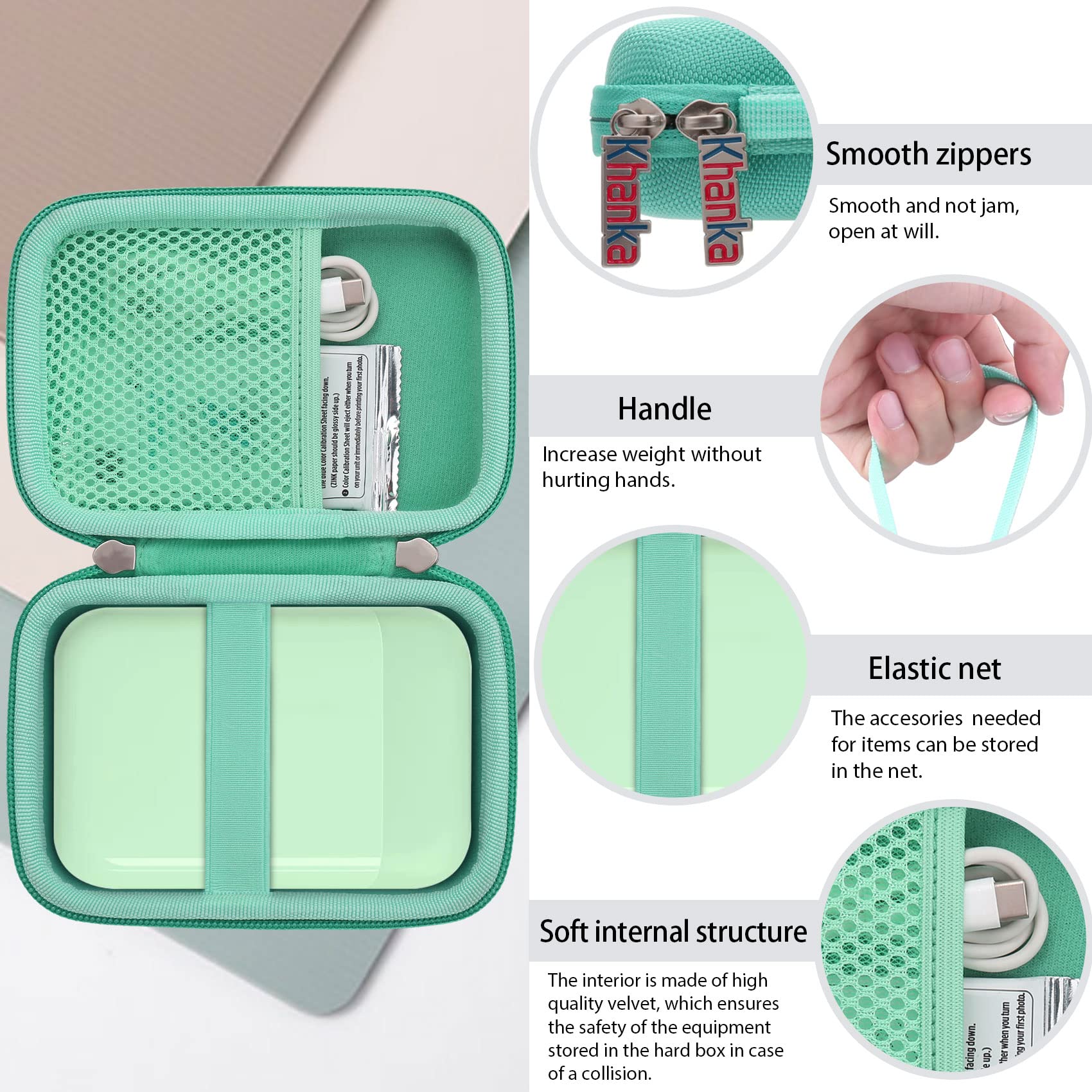**KHANKA Hard Travel Case for Liene 2x3