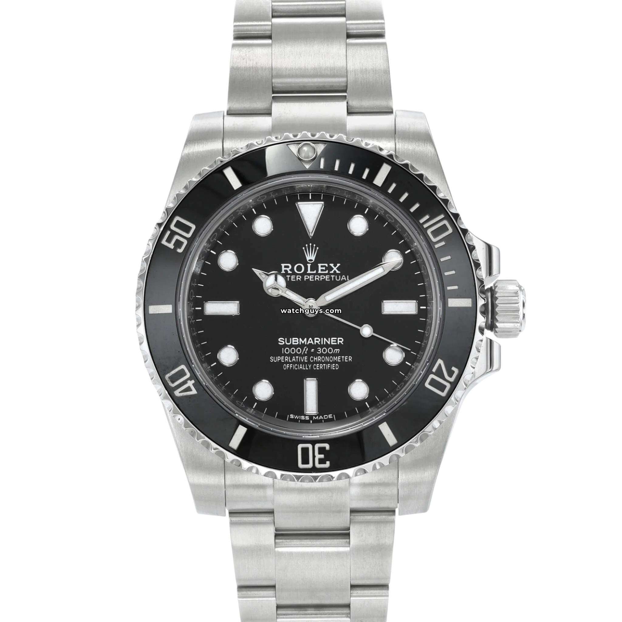 Rolex Submariner 114060 Men's Luxury Dive Watch - Stainless Steel, Black Dial, Waterproof 300m - Perfect for Diving, Swimming & Everyday Wear