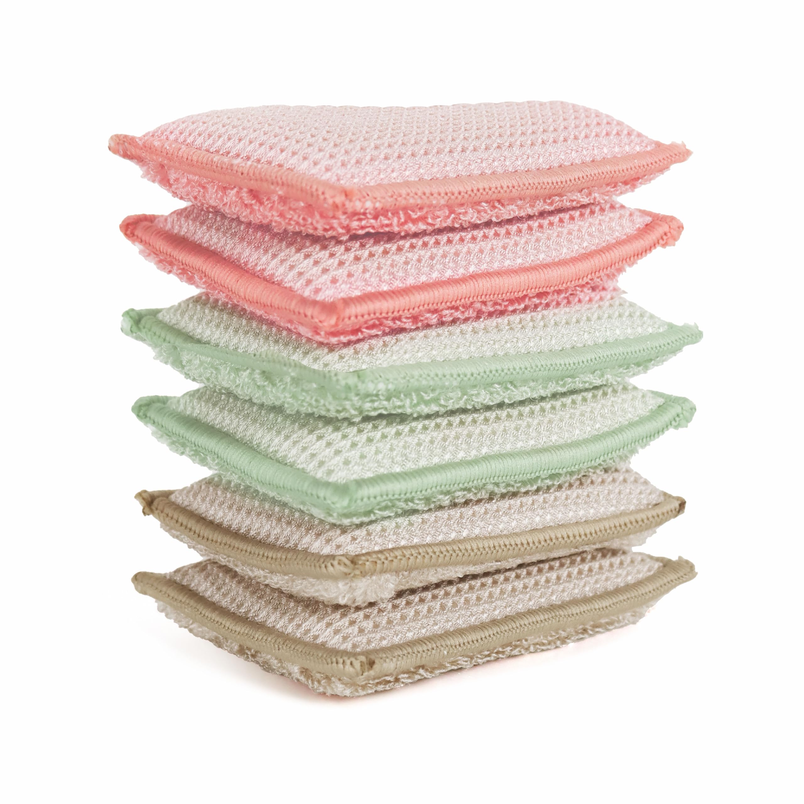 Natural Bamboo Dish Sponges - Super Absorbent, Pack of 6 | Eco-Friendly Kitchen Cleaning