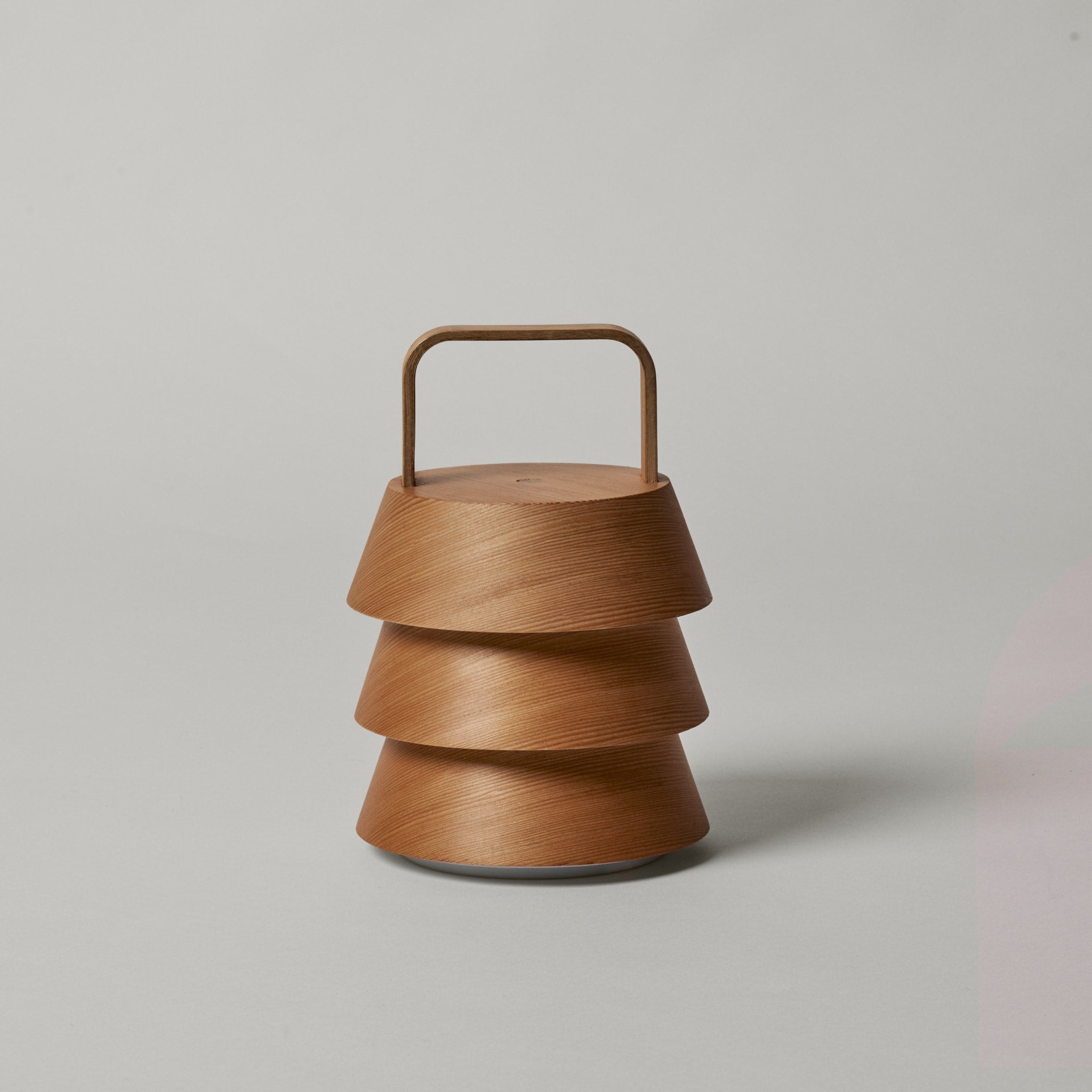 FERM LIVING Luver Portable Lamp - Natural Rattan Table Light for Bedroom, Living Room & Outdoor Use