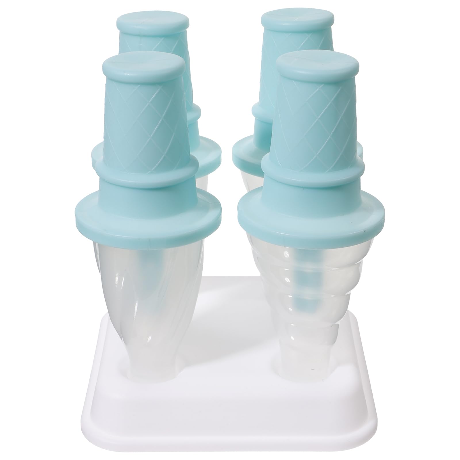 DOITOOL Silicone Popsicle Mold with 4 Reusable Ice Cream Molds - Easy Release DIY Homemade Ice Pop Maker for Kids & Adults - Perfect for Summer Treats, Birthday Parties and Family Fun