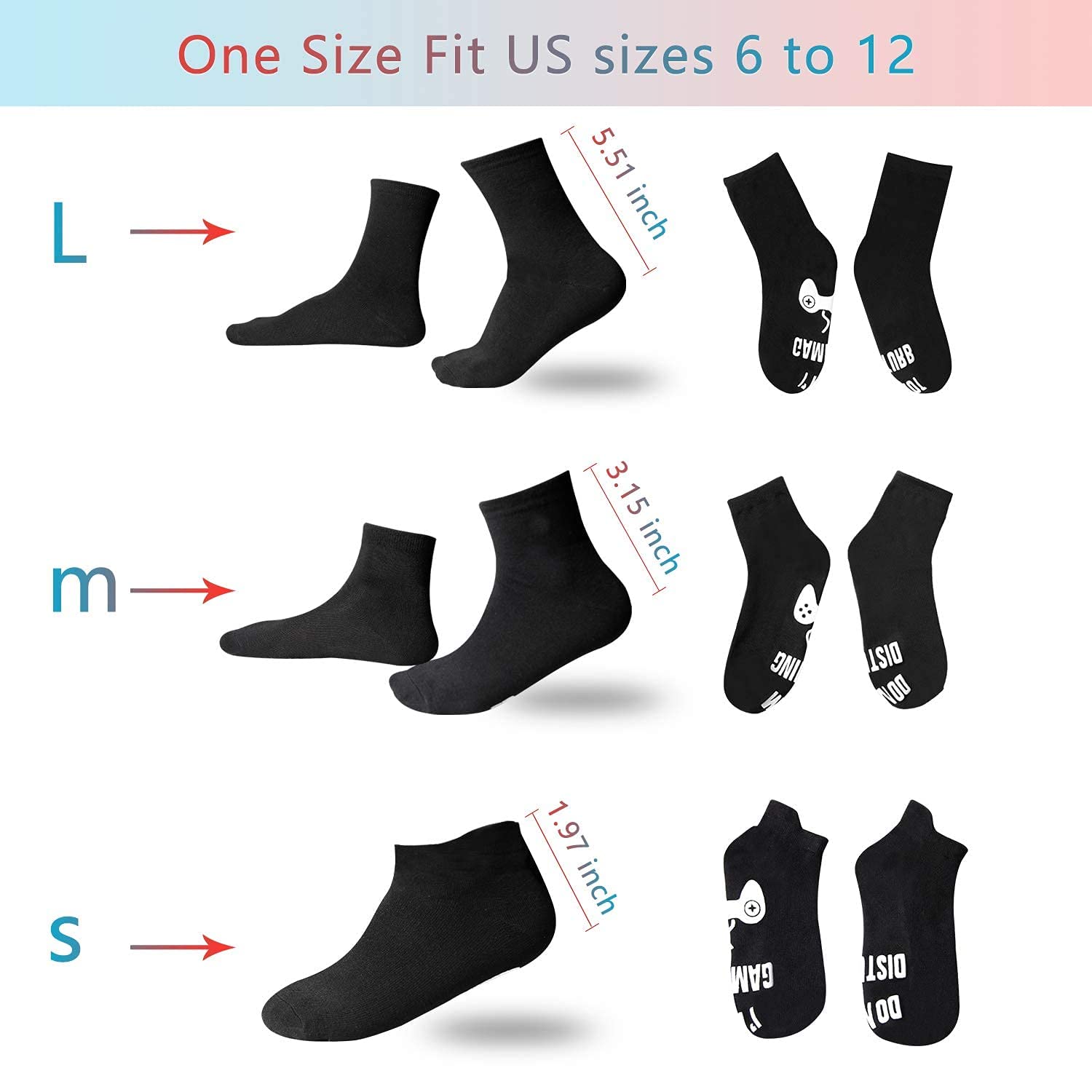 Funny Gaming Socks for Men - 2 Pairs Novelty Socks with 'Do Not Disturb I'm Gaming' Print - Perfect Gifts for Gamers, Fathers, Teens & Kids - Great for Gaming Sessions, Father's Day & Casual Wear