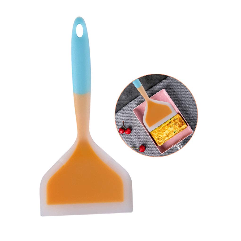 Lustar Silicone Kitchen Utensils Set - Non-Stick Spatula, Wide Scraper for Cooking, Baking, Flipping Eggs, Meat & Pizza - Heat Resistant Kitchen Tools for Grilling, Frying & Baking