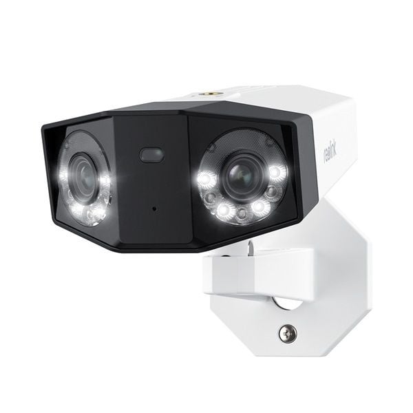 P730 4K Dual Lens Security Camera with 180° Wide Viewing Angle, PoE Support - Ideal for Home & Business Surveillance, Indoor/Outdoor Monitoring