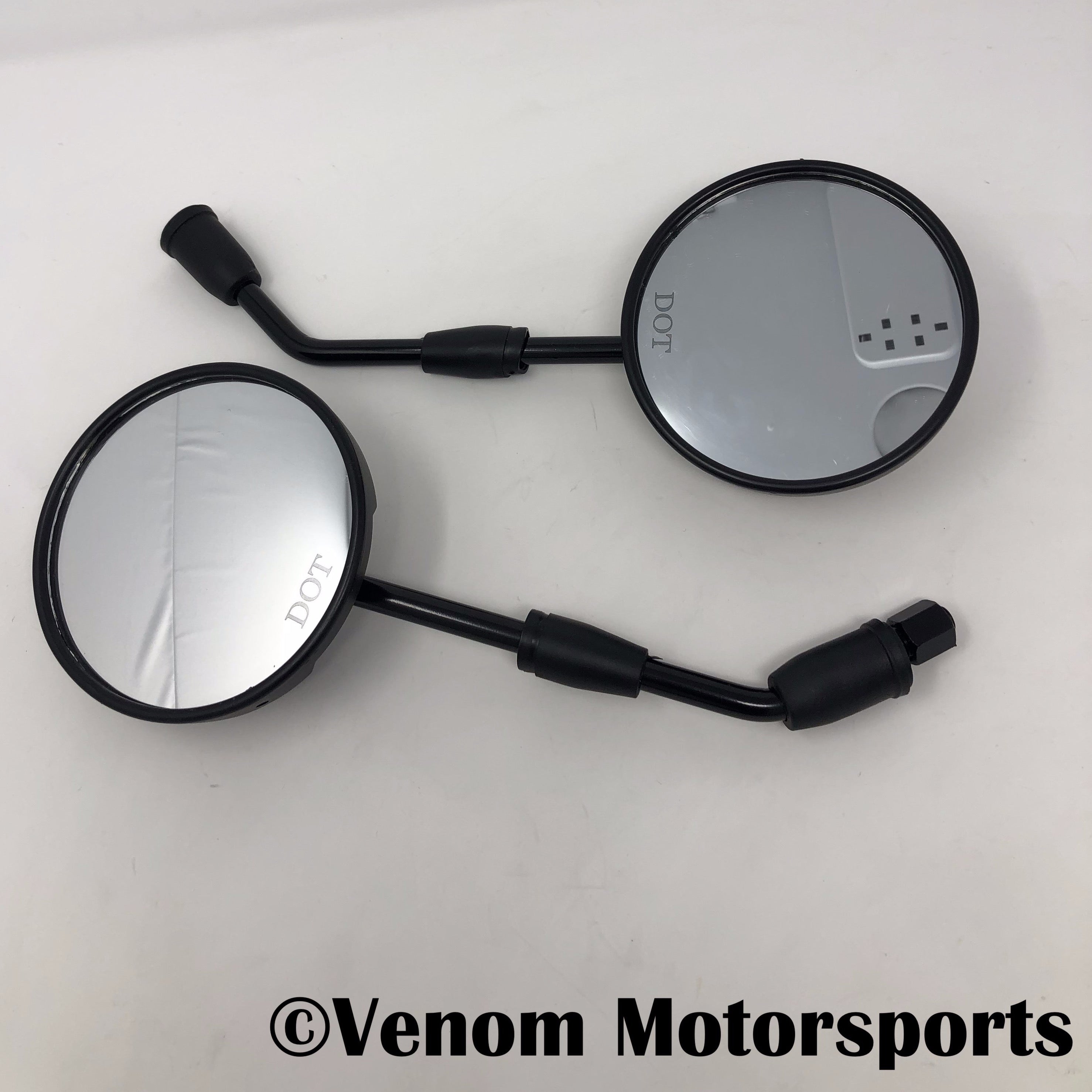 X20 Gen II 125cc Motorcycle Mirror Set (Left & Right) - OEM Parts 125010091 & 125010090 - Perfect for Replacement & Customization on Dirt Bikes & ATVs