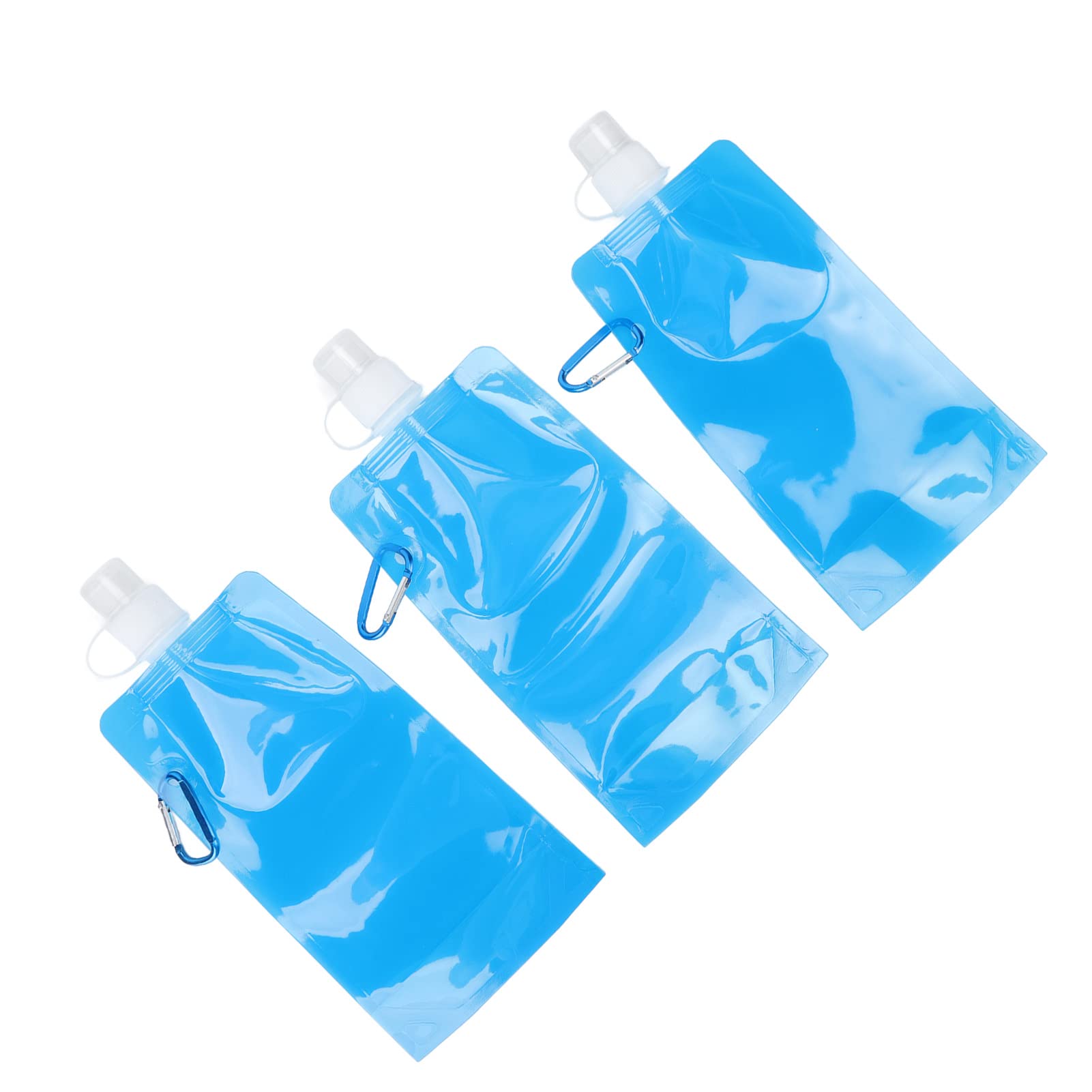 DAUERHAFT Collapsible Water Bottle - Leakproof, Eco-Friendly PE Foldable Water Bag for Hiking, Camping & Travel