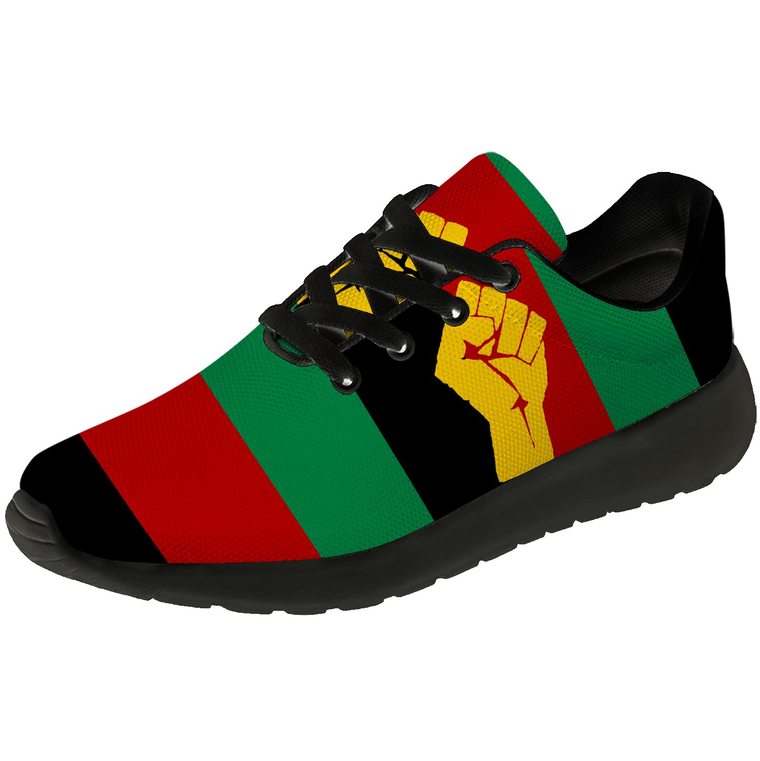 Uminder African Print Running Shoes for Men & Women - Anti-Slip Tennis Walking Sneakers - Casual Sport Shoes for Road Running - Perfect Gift for Him & Her - Ideal for Workouts, Jogging and Daily Wear
