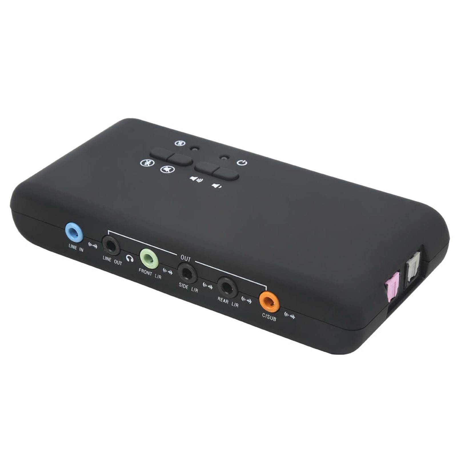 VDSOIUTYHFV 7.1 Channel USB Sound Card - External Digital Audio Interface with Optical Fiber & Surround Sound for PC, Gaming, Streaming, and Music Production | Perfect for Home Studio, Live Broadcast, and Professional Recording