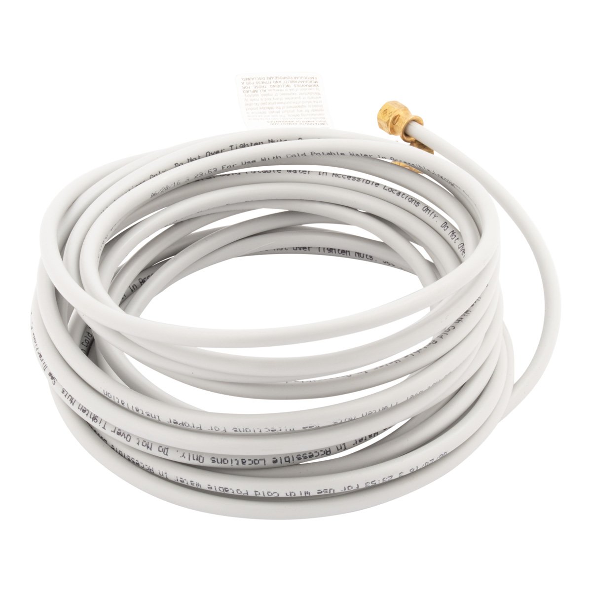 PEX Ice Maker Installation Kit – 25ft Flexible Tubing for Refrigerator Water Lines with Self-Piercing Saddle Valve, 1/4