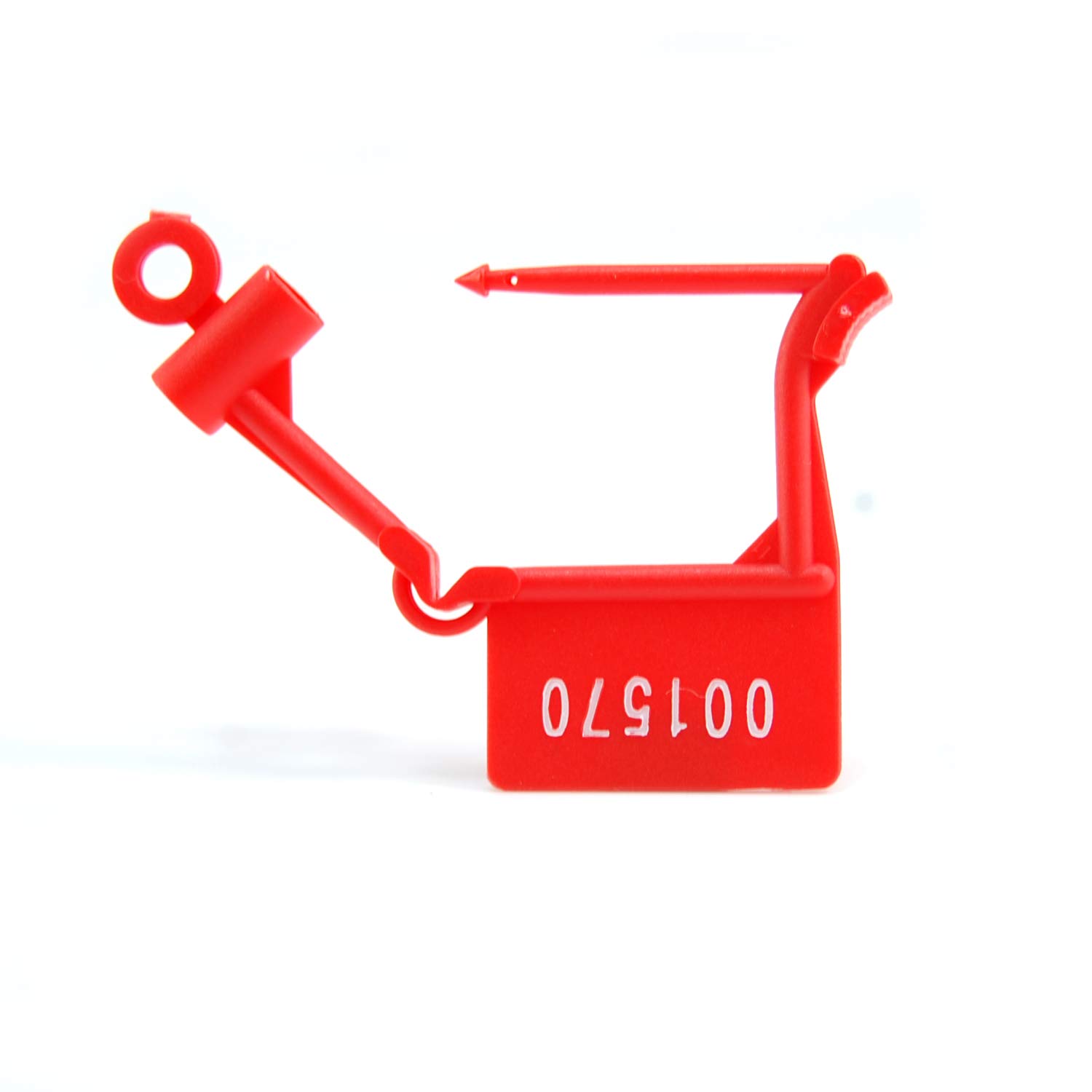 Tamper Proof Plastic Security Padlock Seals - Numbered Disposable Safety Locks for Luggage, Medical Supplies & Clothing (1000 PCS, Red) | Ideal for Hospitals, Warehouses & Travel Security