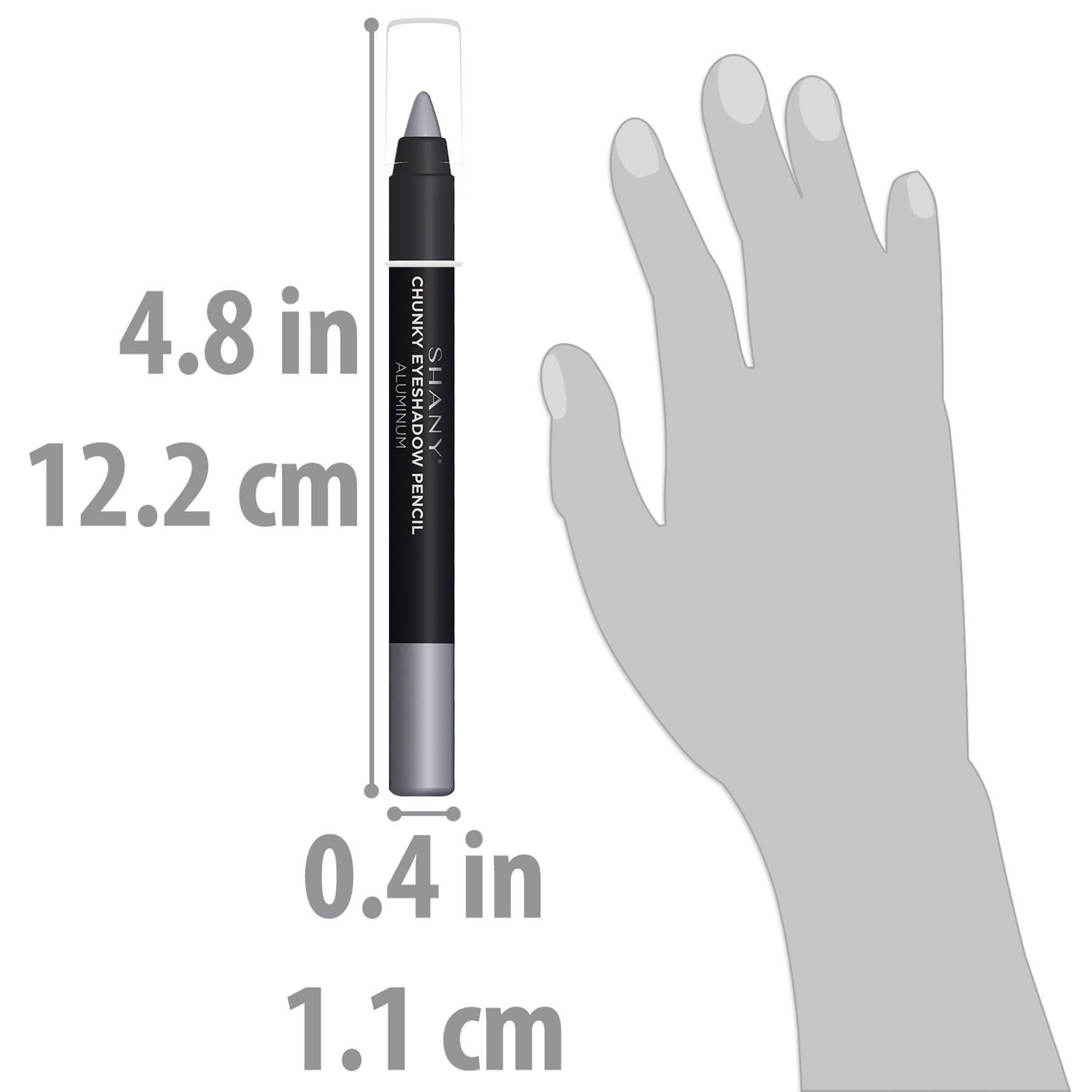 SHANY Chunky Eyeshadow Eye Pencil - Long Lasting Waterproof Eyeliner for Smokey & Bold Eye Makeup | Perfect for Party, Night Out & Special Occasions