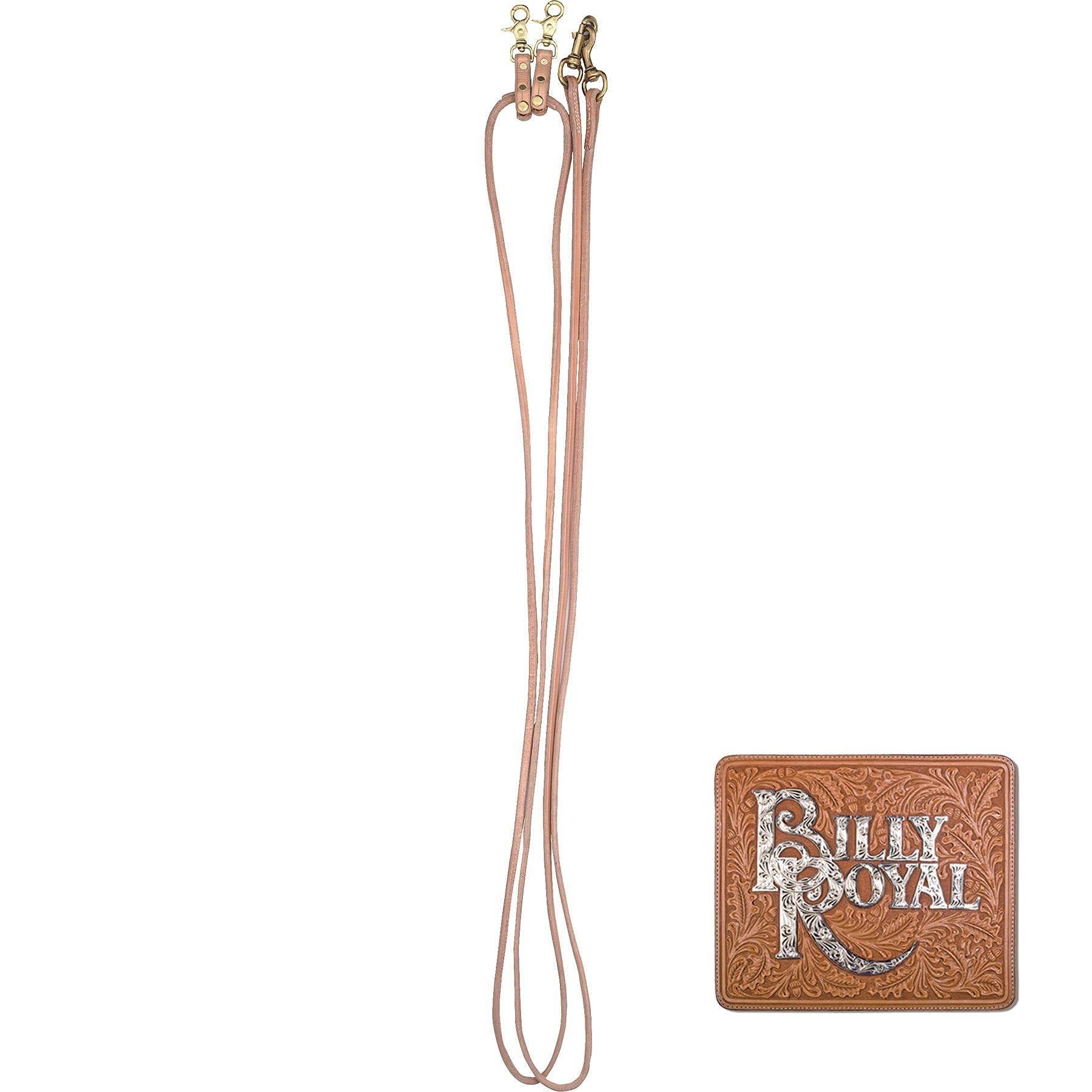 15” x 5/8” Heavy Duty Leather Pulley Draw Reins for Horses - One-Piece Training Harness with Solid Brass Snaps (Light Oil Color) | No Pinching or Binding | Perfect for Dressage, Jumping & Western Riding Training