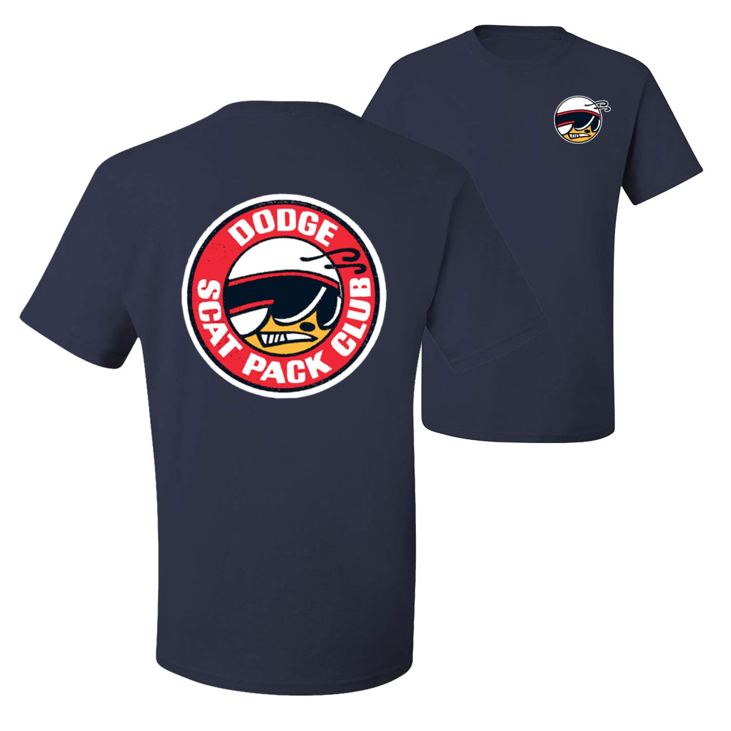 Vintage Dodge Scat Pack Club Logo Graphic T-Shirt for Men - Retro Muscle Car & Truck Enthusiast Apparel - Perfect for Car Shows, Racing Events & Casual Wear