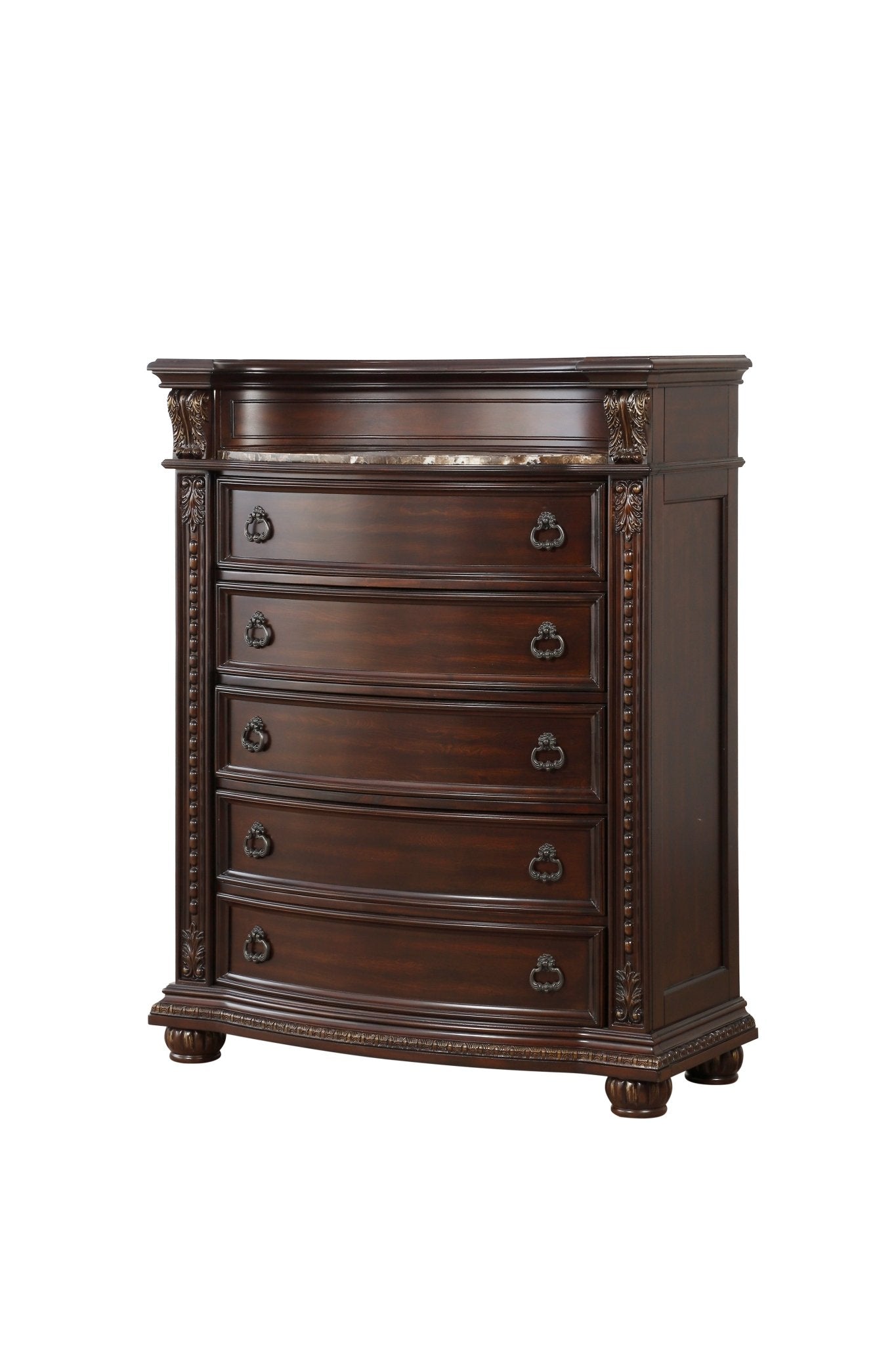 Luxury Cavalier Collection Old World European Bedroom Furniture Set - Classic Vintage Style Bed Frame, Nightstands & Dresser - Perfect for Master Bedroom, Guest Room & Airbnb Decor