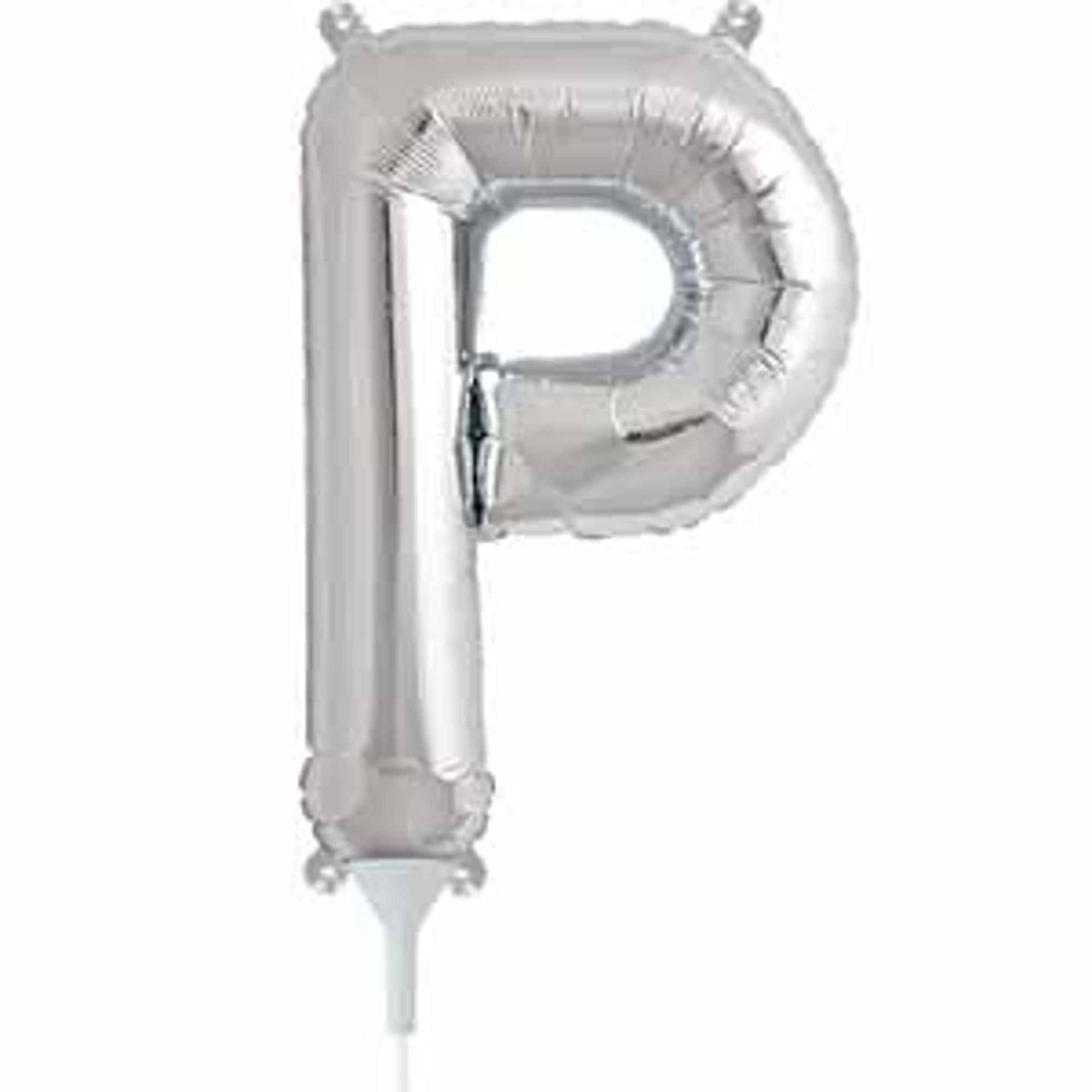 16 Inch Silver Letter P - Premium Packaged Decoration for Home, Party & Wedding Decor | Alphabet Wall Art & DIY Craft Supplies