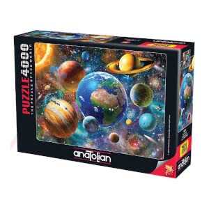 4000 Piece Solar System Jigsaw Puzzle - Anatolian Puzzle #5200 | Educational Space Theme Puzzle for Adults & Teens | Perfect for Family Game Nights & STEM Learning Activities