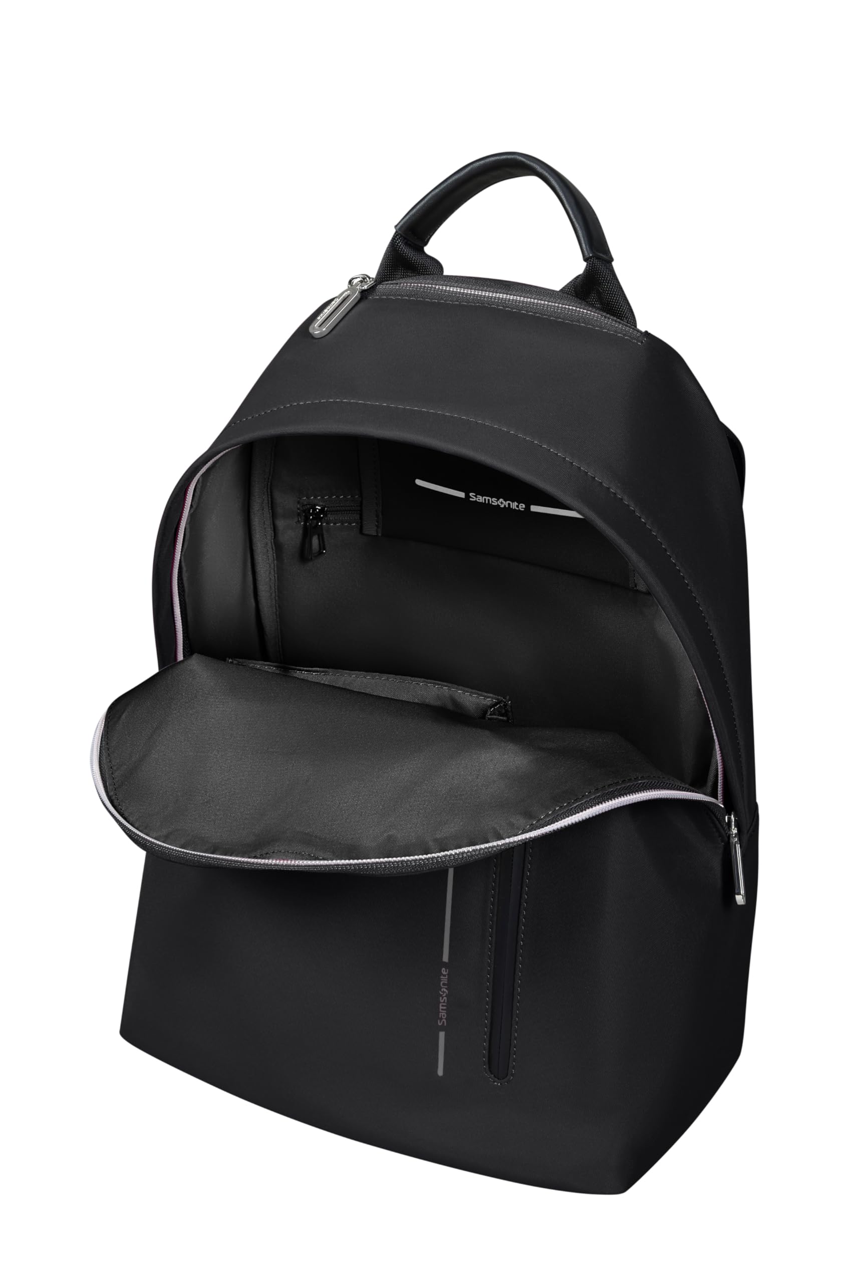 Samsonite Daily Laptop Backpack for Work & Travel - Durable 15.6 Inch Laptop Bag with USB Charging Port - Perfect for Business, Commuting & College (Black)