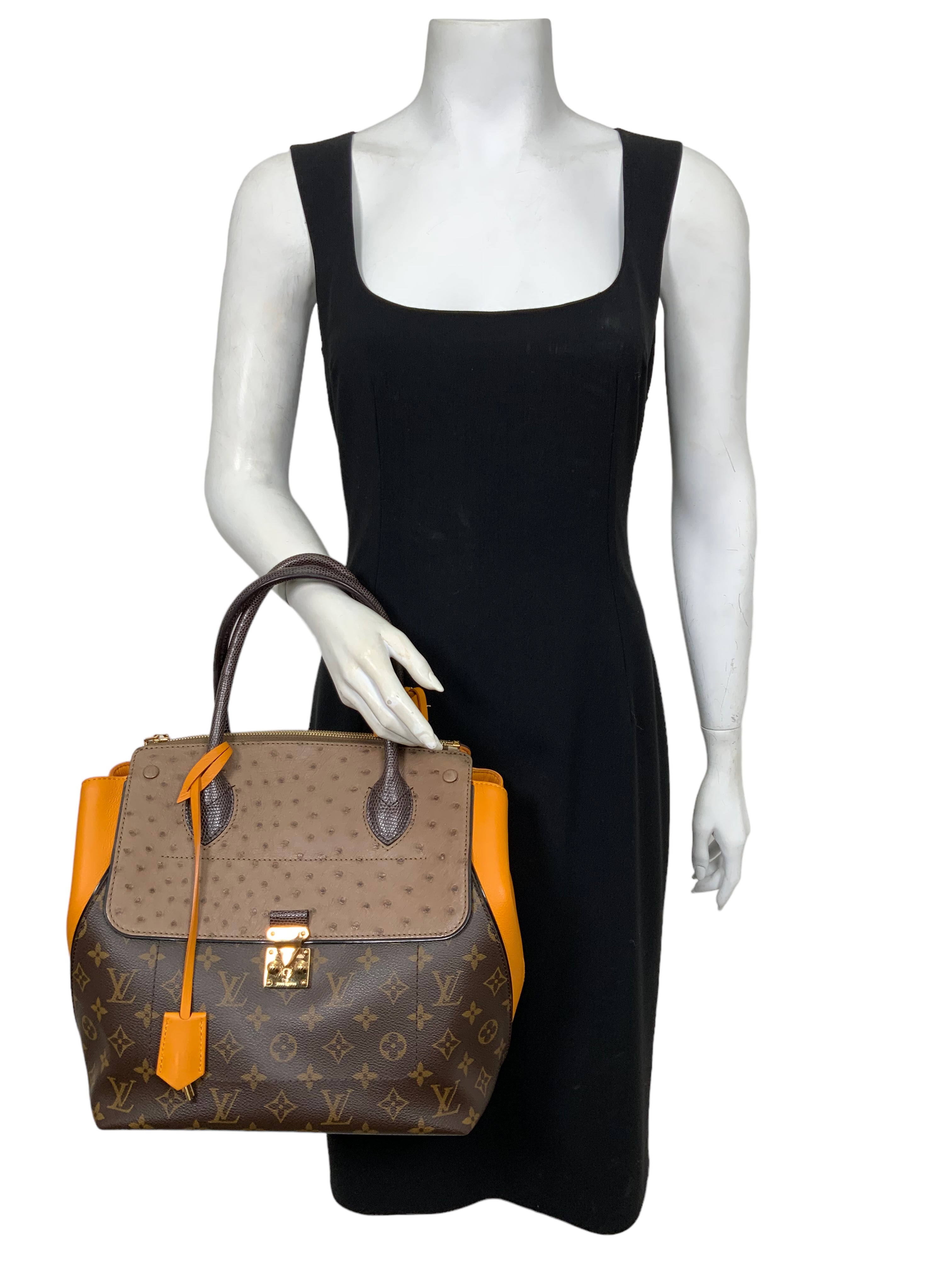 Louis Vuitton Limited Edition Bordeaux Exotique Monogram Majestueux MM Tote Bag - Luxury Designer Handbag for Women, Perfect for Work, Travel & Special Occasions
