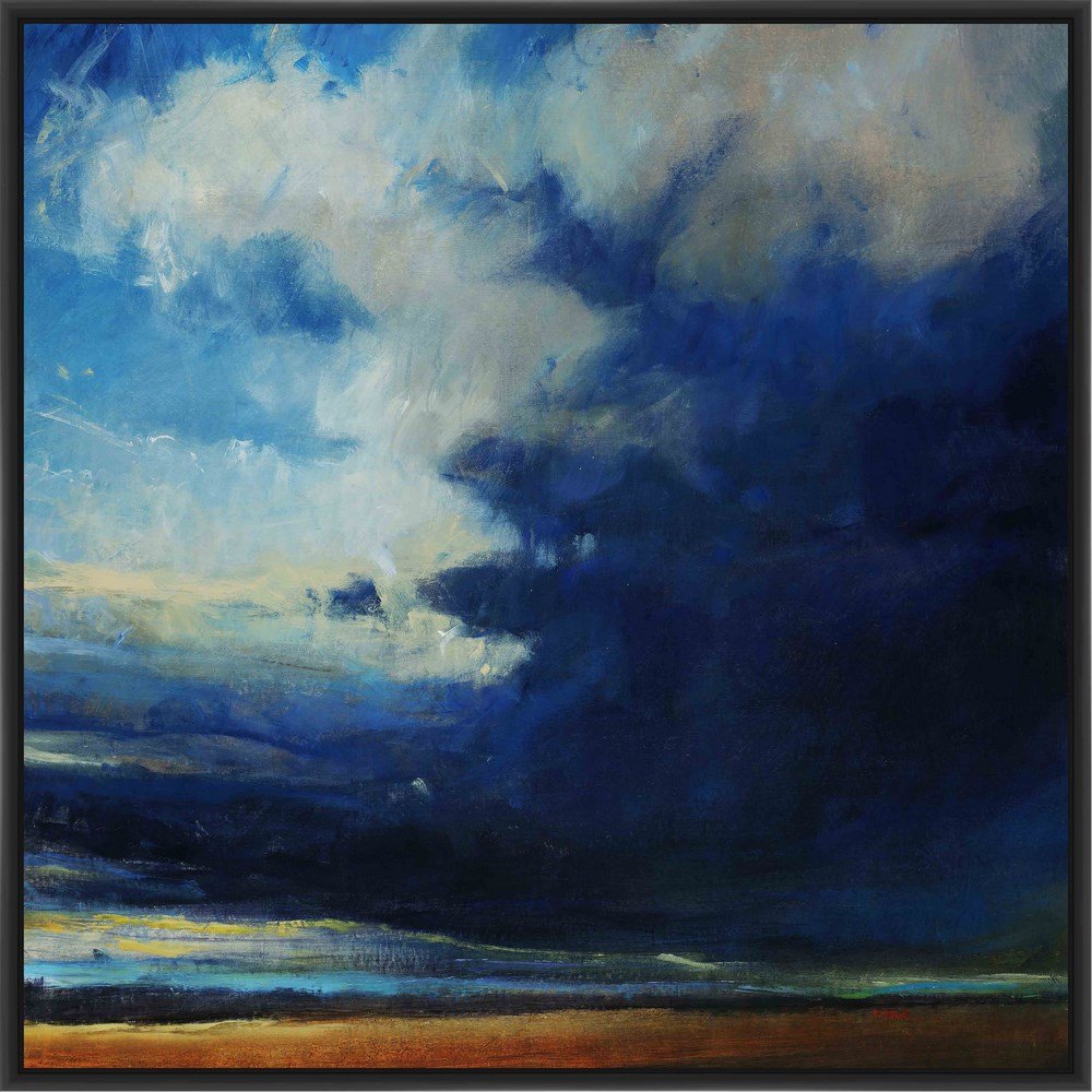 Storm Watch Canvas Wall Art - Black Framed Painting for Home & Office Decor | Living Room, Bedroom, Office Wall Decor