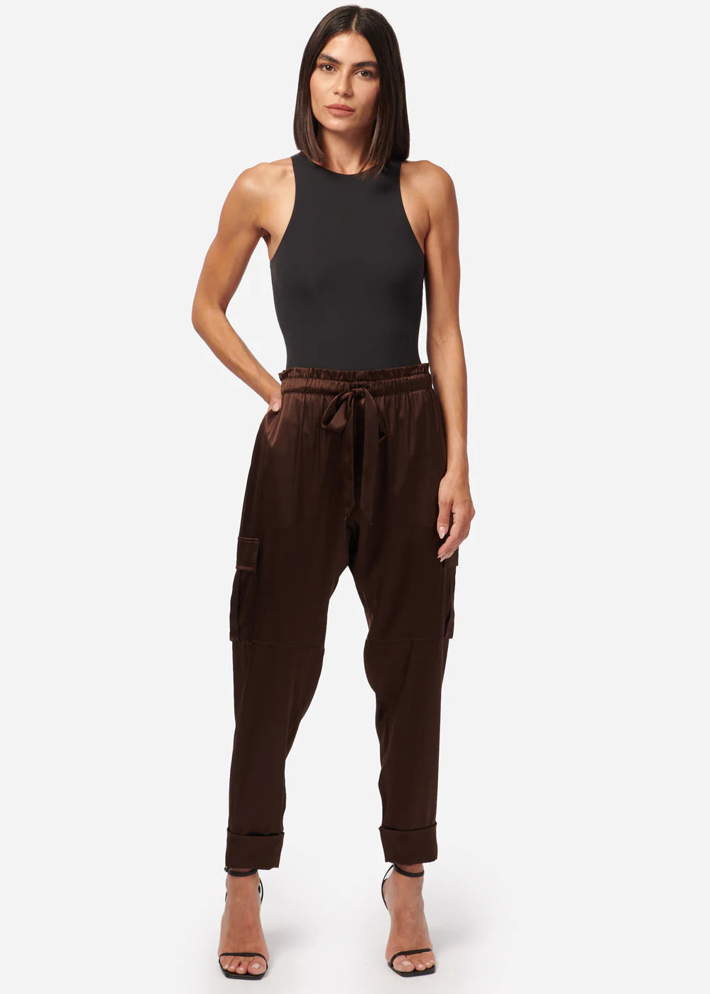 Carmen Cargo Pants for Women - Stylish & Comfortable Clove Color Trousers with Multiple Pockets | Perfect for Hiking, Travel & Casual Wear