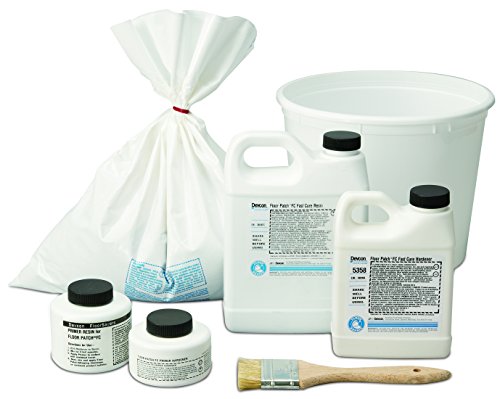 Devcon 230-13110 10lbs Fast-Curing Gray Floor Patch Compound - Perfect for Concrete Repairs, Garage Floors & Basement Crack Fixing