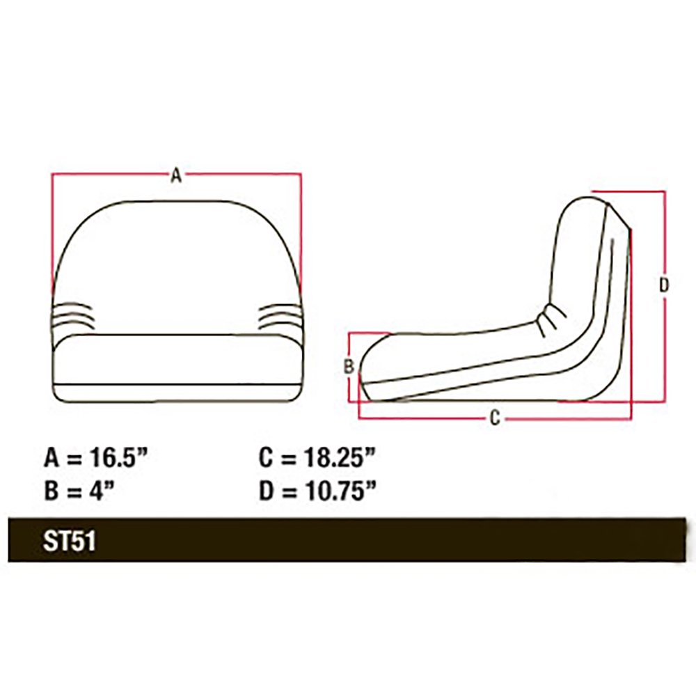 RAParts GY20495 Replacement Seat for John Deere L100 L105 L107 L110 Lawn Tractor Mower - Comfortable Tractor Seat for Mowing, Landscaping & Outdoor Maintenance