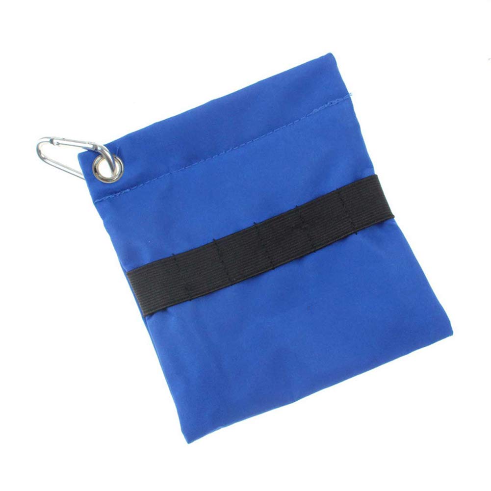 Premium Nylon Golf Tee Storage Pouch with Zipper & Carabiner - Unisex Blue Golf Tee Holder for Men & Women | Perfect for Golf Course, Driving Range & Tournament Play