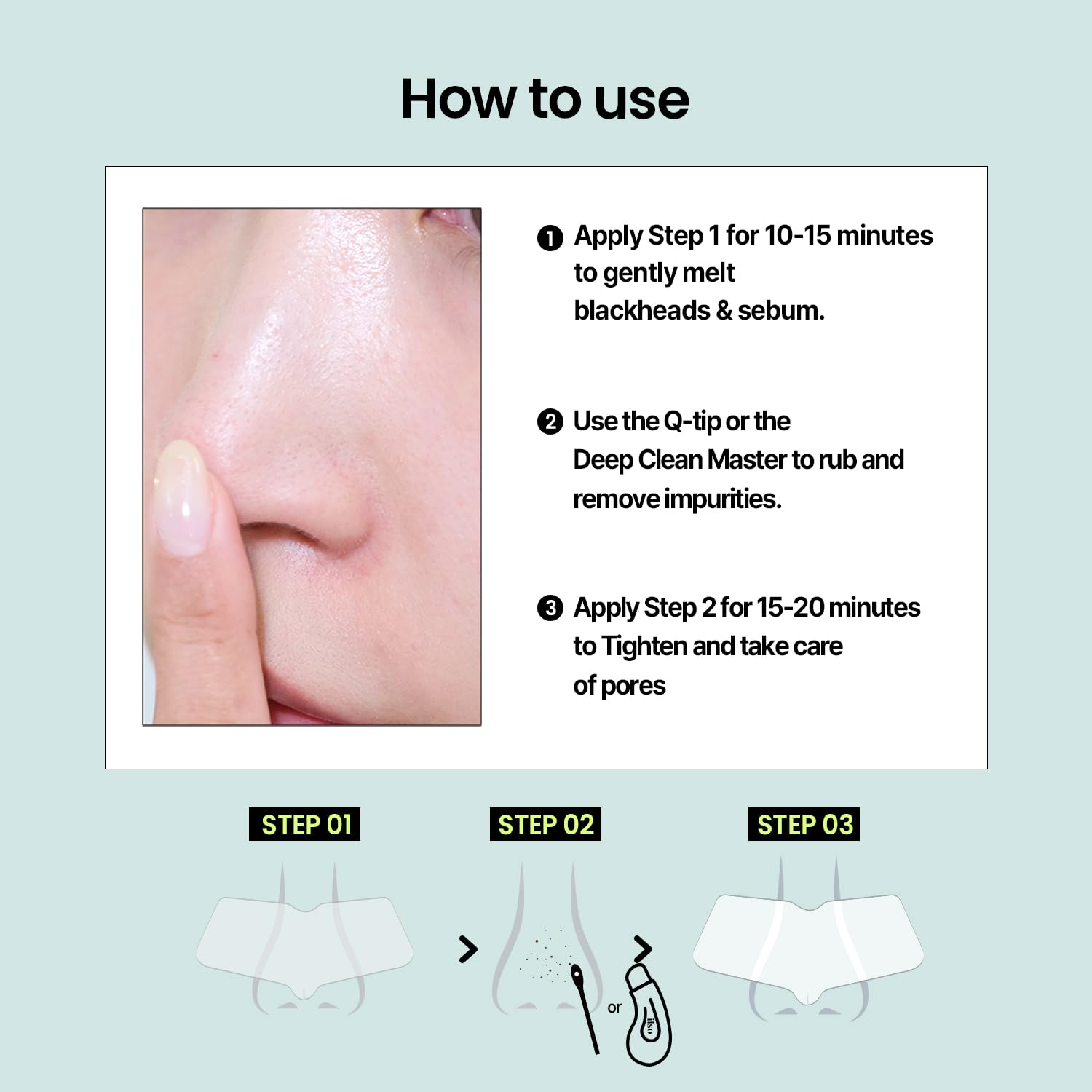 **Ilso Natural Mild Clear Nose Patch & Deep Clean Master Blackhead Remover Tool Set (2 Sets, 4 Products) – Melt Blackheads, Tighten Pores – Perfect for Skincare Routine & Travel**