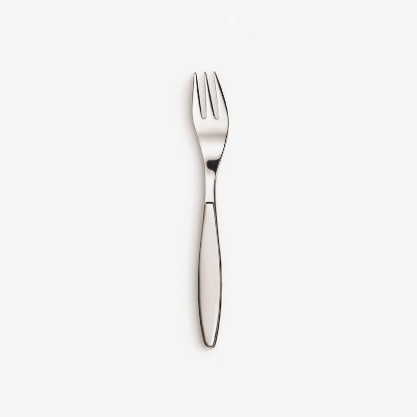 Guzzini Feeling Dessert Fork - Elegant Stainless Steel Cake Fork for Desserts, Pastries, and Fine Dining - Perfect for Parties, Weddings, and Home Entertaining
