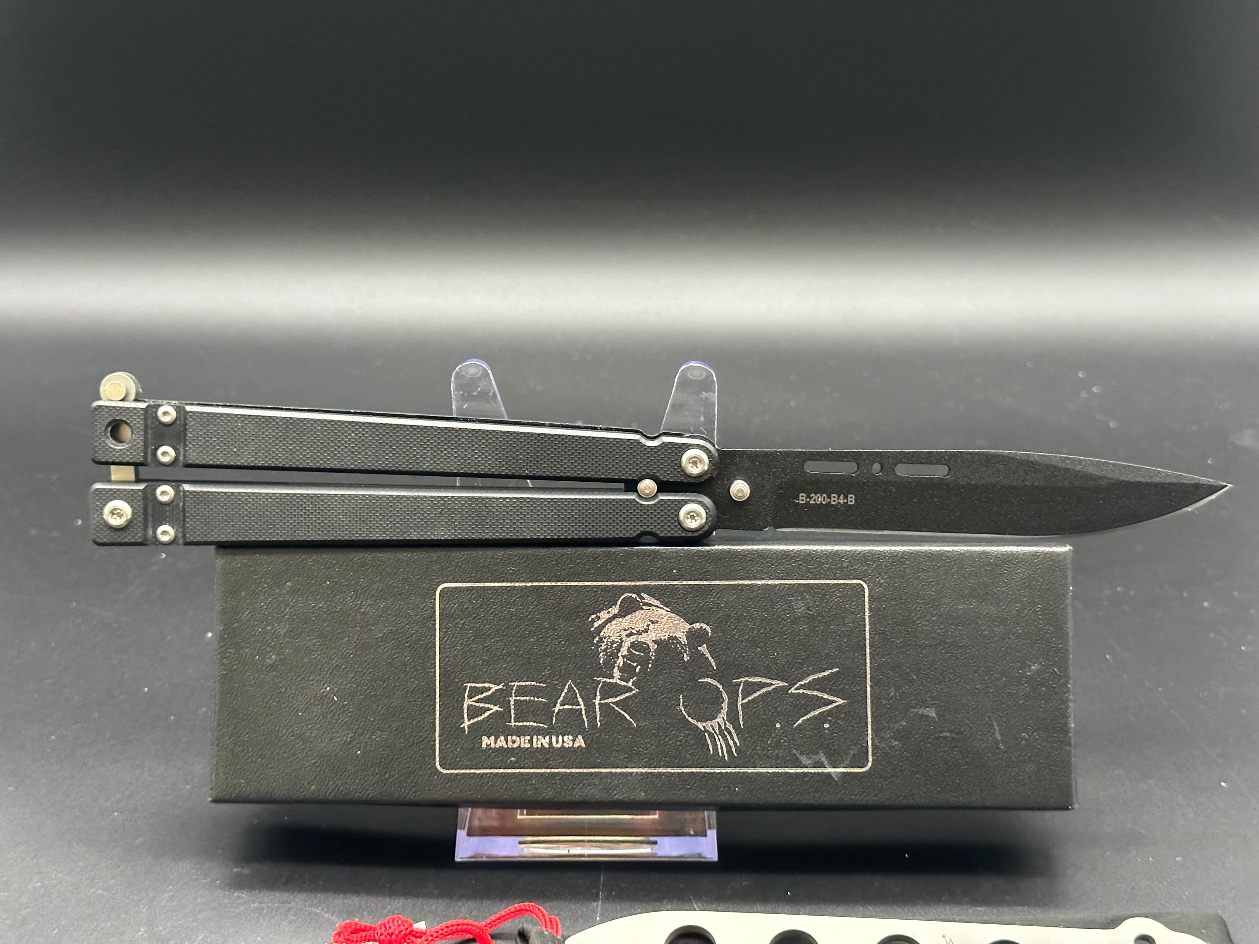 Bear OPS Bear Song II Butterfly Knife Trainer - Premium Practice Balisong for Beginners & Collectors | Perfect for EDC, Tricks Training & Martial Arts Practice