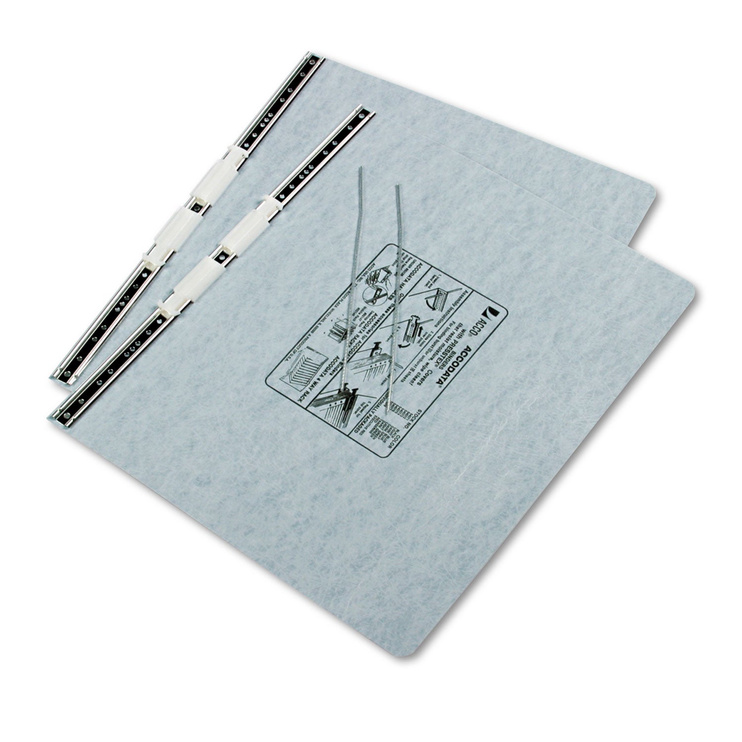 ACCO Presstex 2-Post Binder Covers with Storage Hooks - 6 Capacity, 14.88