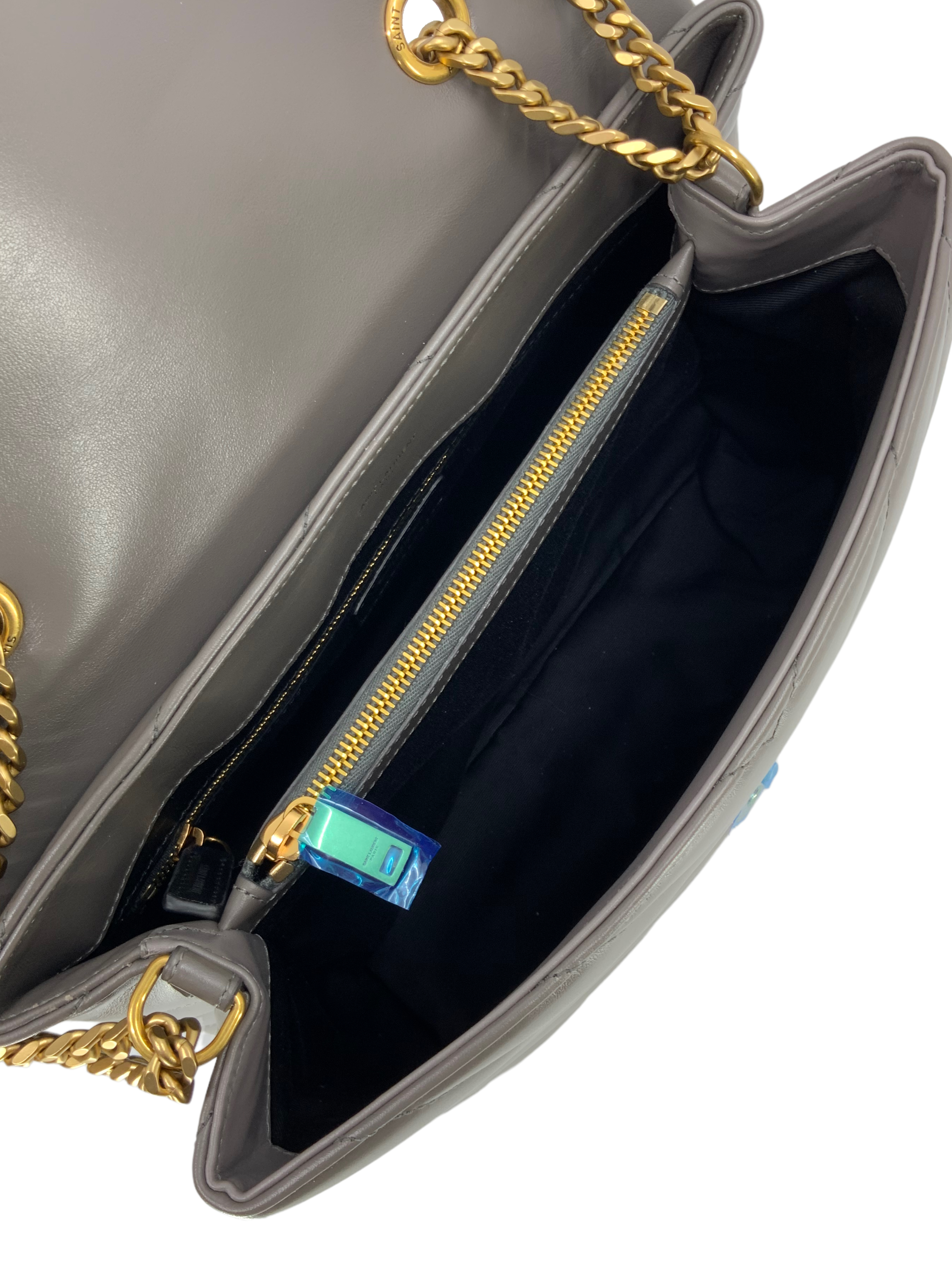 SAINT LAURENT Loulou Medium Shoulder Bag - Genuine Calfskin Leather Crossbody Purse for Women | Perfect for Work, Date Night & Travel Accessories