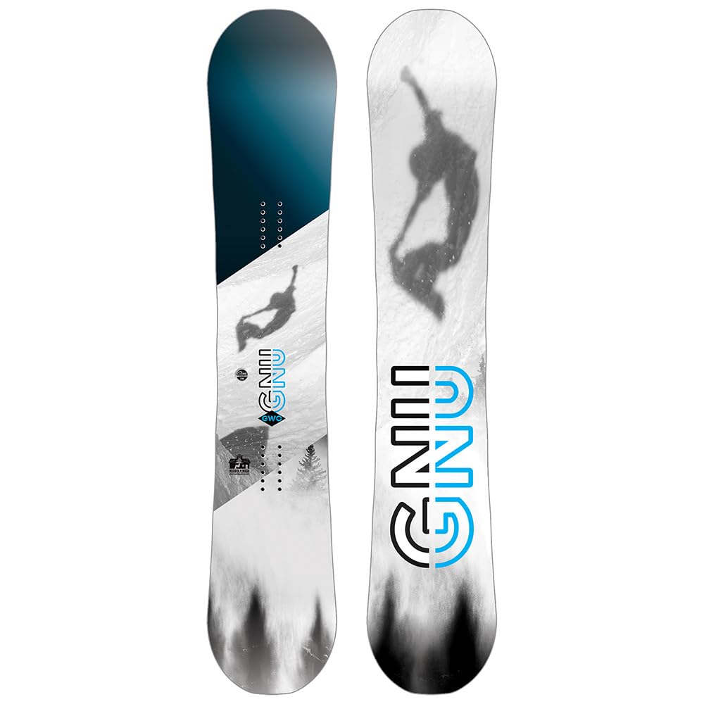 Gnu GWO Men's Snowboard - Freestyle & All-Mountain Performance for Powder, Park & Pipe - Perfect for Snowboarding Enthusiasts & Winter Sports Lovers