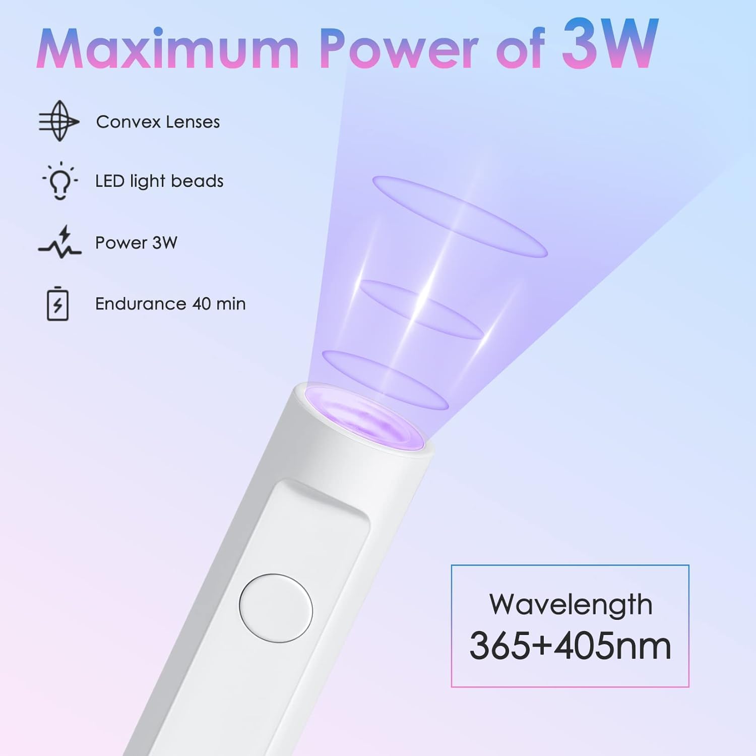 Professional UV/LED Nail Lamp for Gel Polish - Fast Drying 48W Nail Dryer Machine for Manicure, Acrylic Nails, Poly Gel Extensions & DIY Nail Art | Perfect for Home Salon, Nail Techs & Beginners (Torch Design)