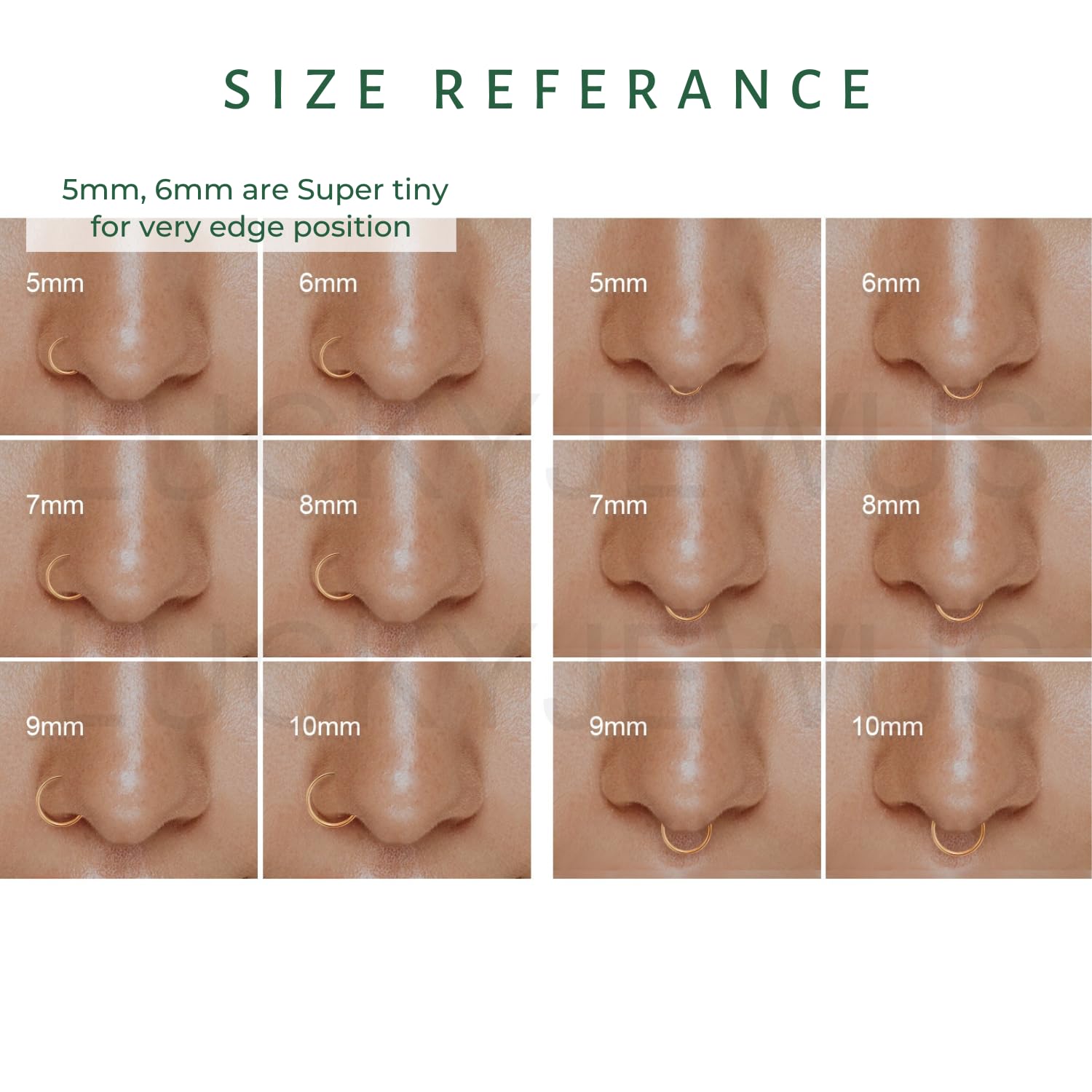 5mm Rose Gold Nose Ring Hoop for Women & Men - 24 Gauge Thin Nose Piercing Jewelry - Perfect for Everyday Wear, Parties & Special Occasions (1pc, 5mm, 24 Gauge)