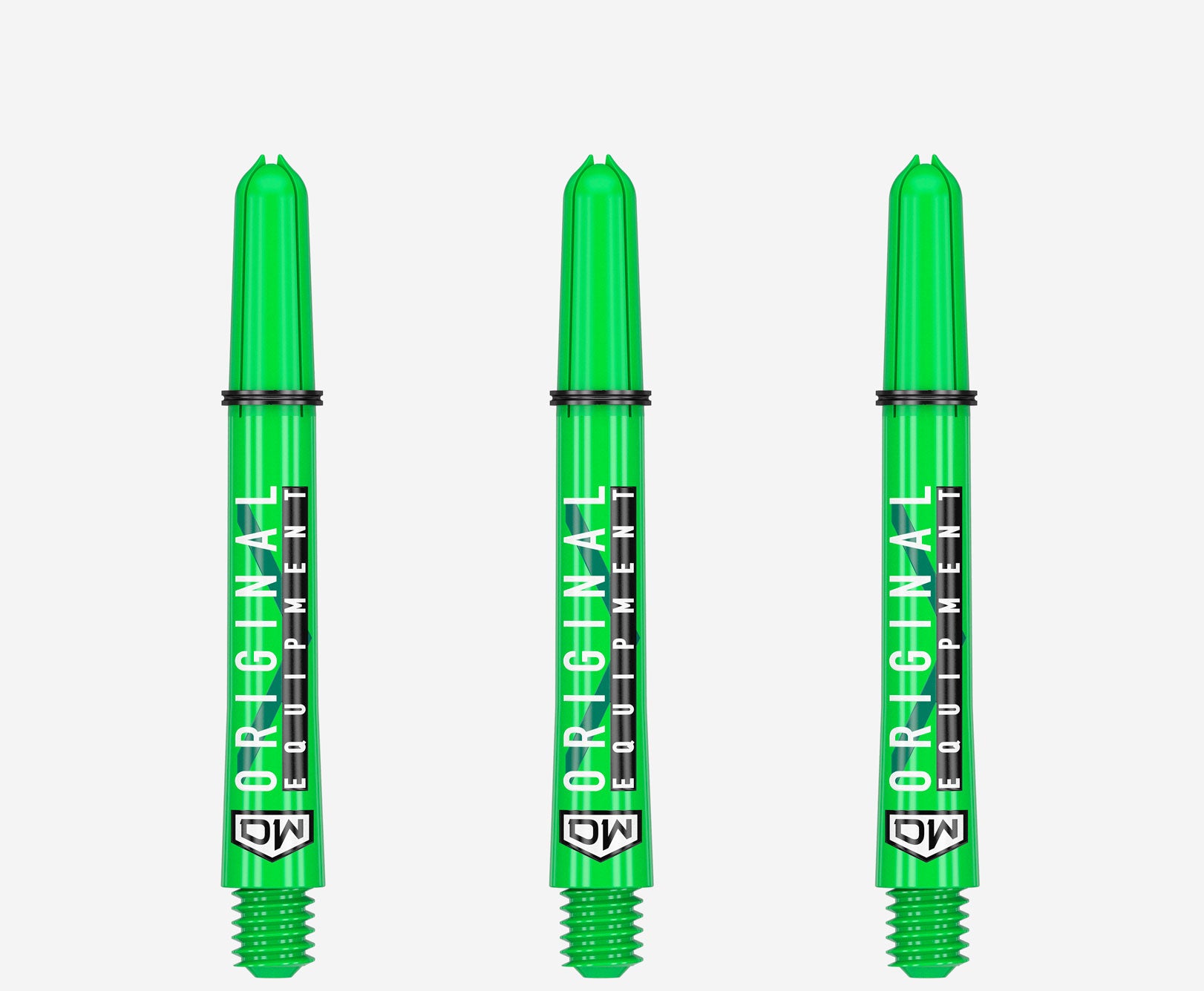 DART WORLD Clinch Darts Shafts 3PK - Premium Lime Green Dart Shafts for Professional & Casual Play - Perfect for Bars, Tournaments & Home Practice