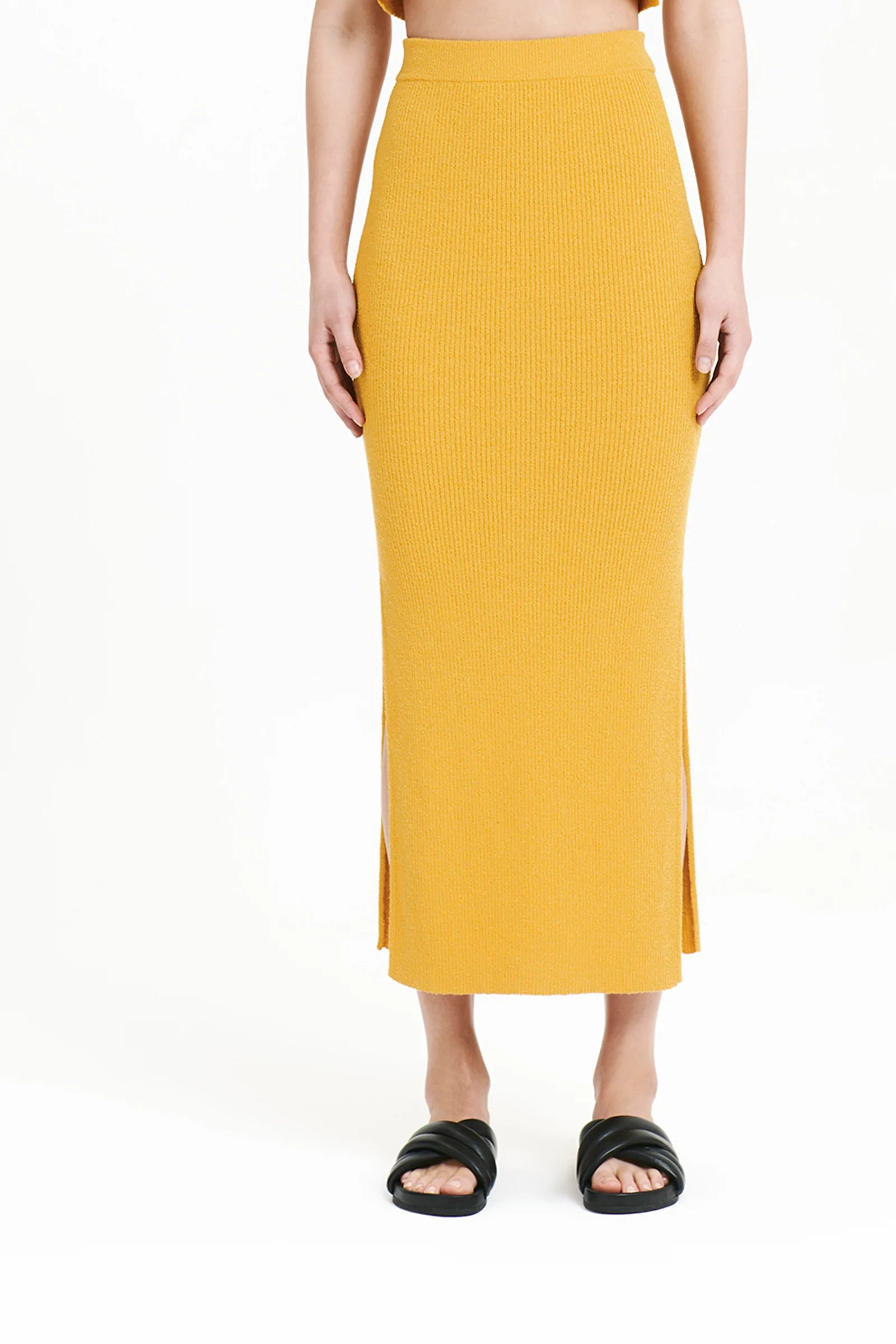 Binx Skirt for Women - Stylish Mango Color Flowy A-Line Skirt | Perfect for Summer, Beach, and Casual Outfits