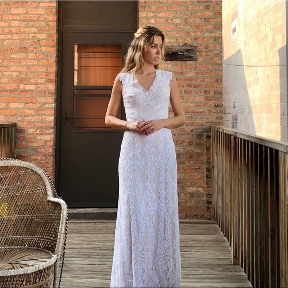 BHLDN Tadashi Shoji Fiorelle Gown - Elegant Wedding Dress for Bride, Formal Evening Gown for Prom & Special Occasions
