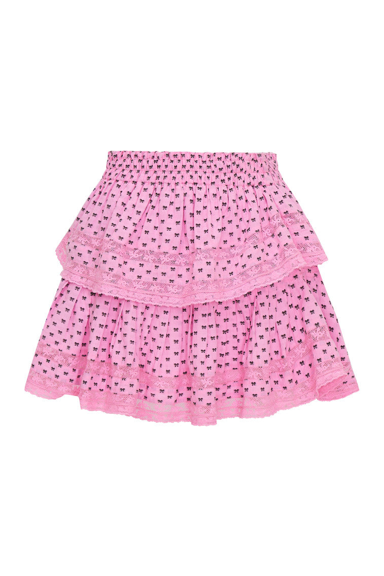 Ruffle Mini Cotton Bow Skirt for Girls - Cute & Comfortable Summer Skirt for Casual Wear, Parties & Photo Shoots